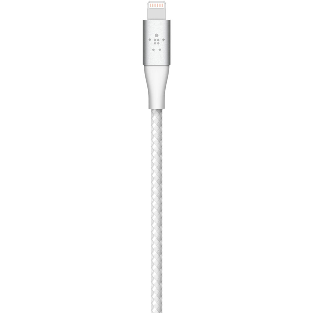 Belkin BOOST CHARGE braided USB-A to Lightning cable in white, 2 m length — view 3