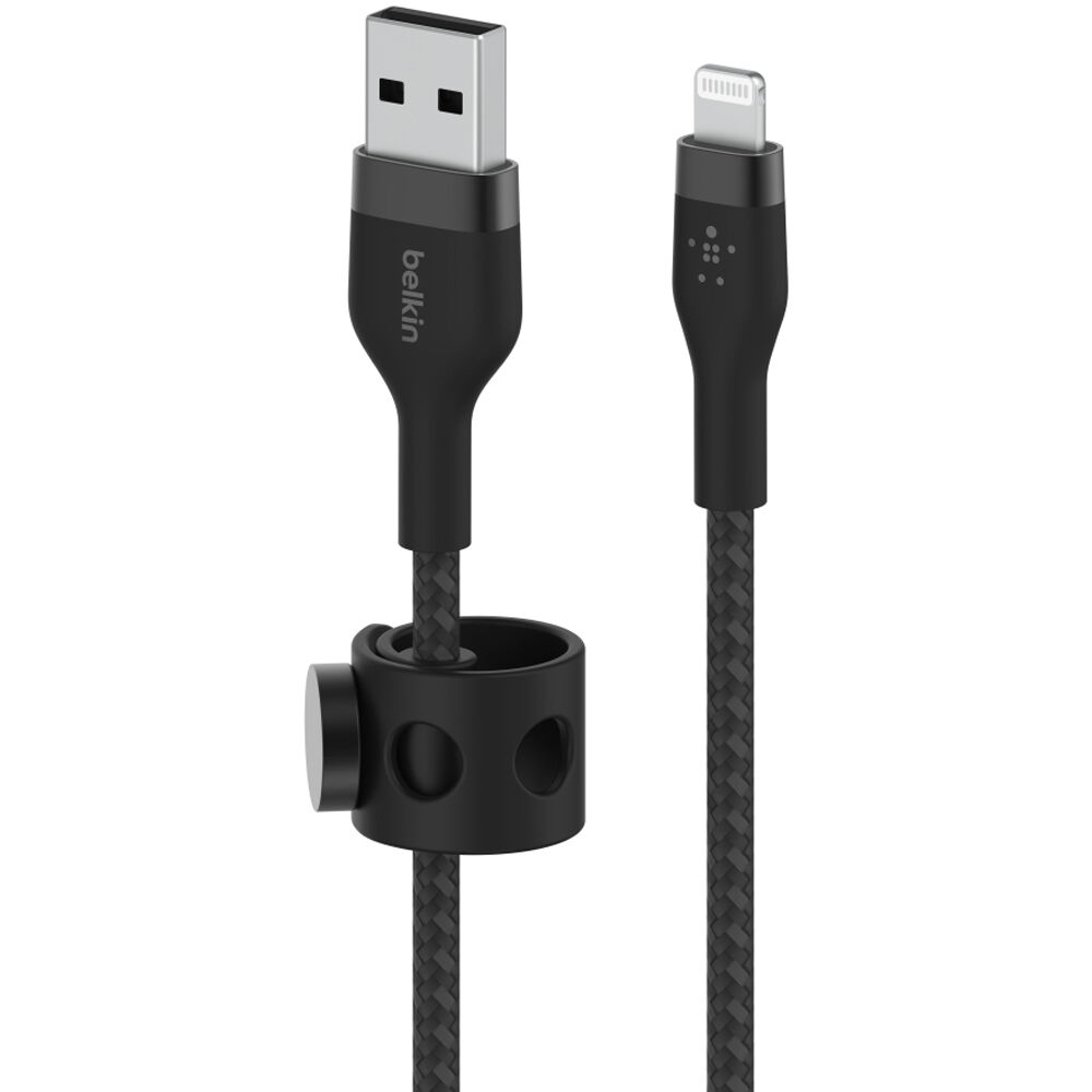 Belkin USB-A to Lightning braided black cable, 1 m — view 2