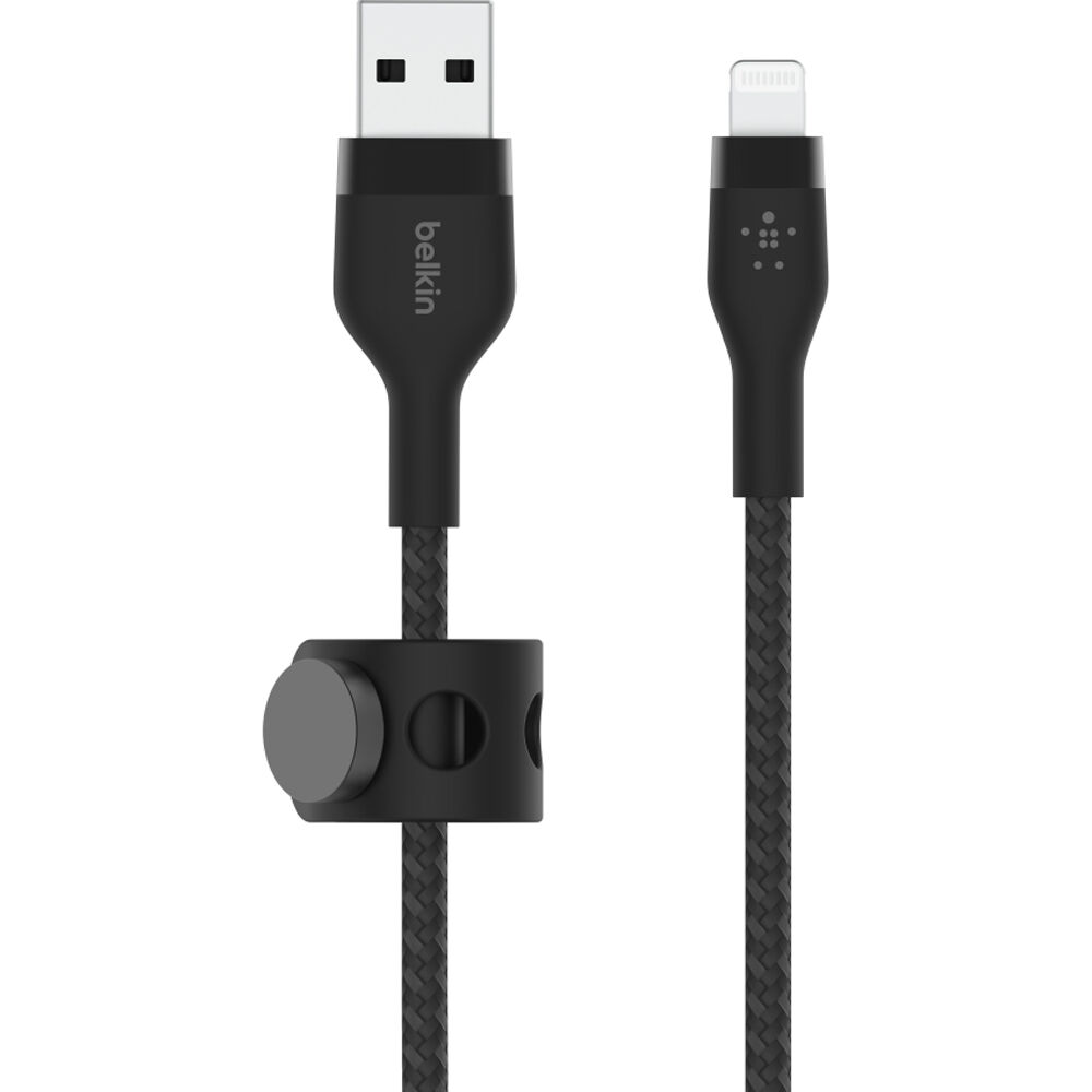 Belkin USB-A to Lightning braided black cable, 1 m — view 3