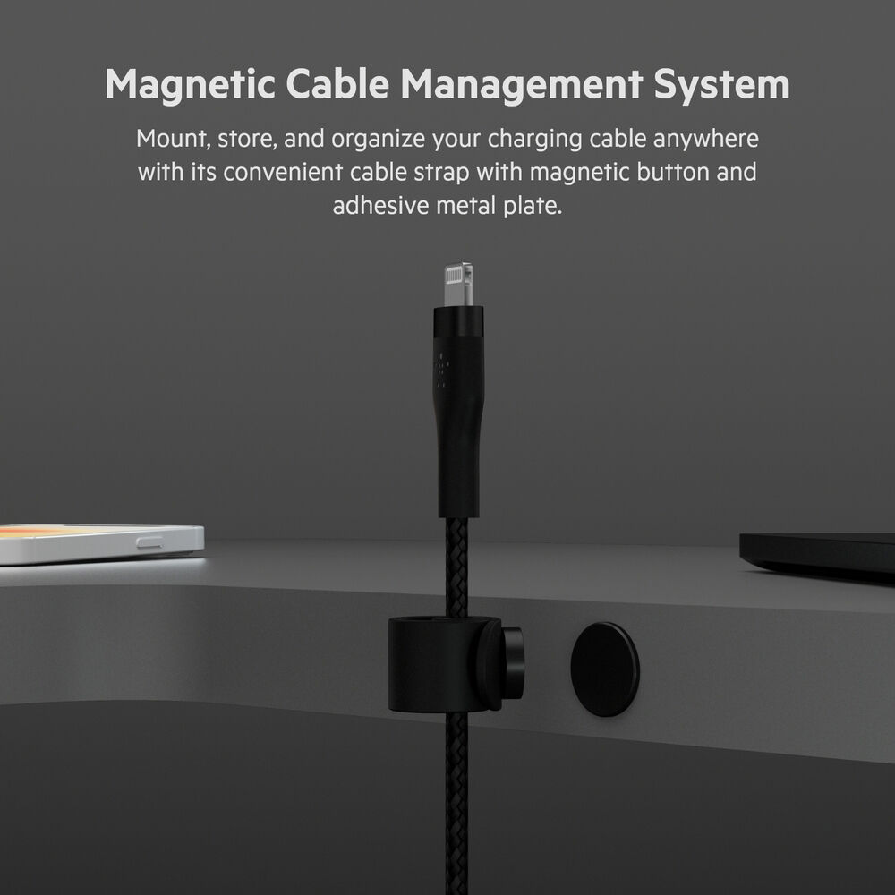 Belkin USB-A to Lightning braided black cable, 1 m — view 9