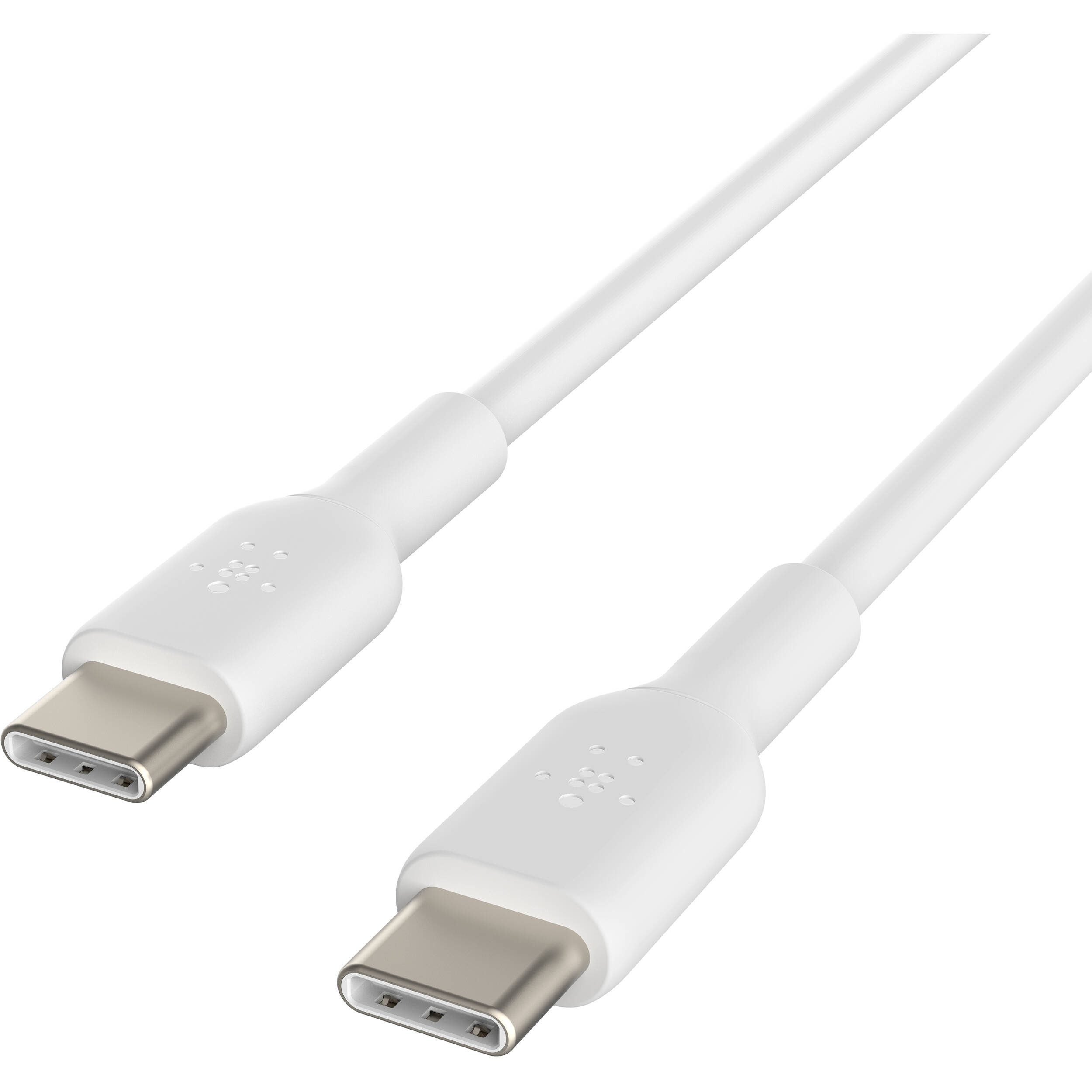 Belkin white USB-C to USB-C 1 m cable 2-pack for charging and syncing — view 2