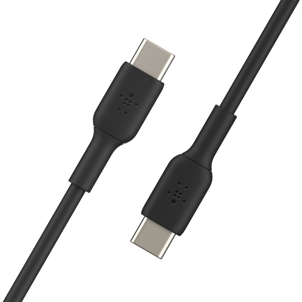 Belkin 2 m black USB-C to USB-C cable for charging and USB 2.0 data transfer — view 4