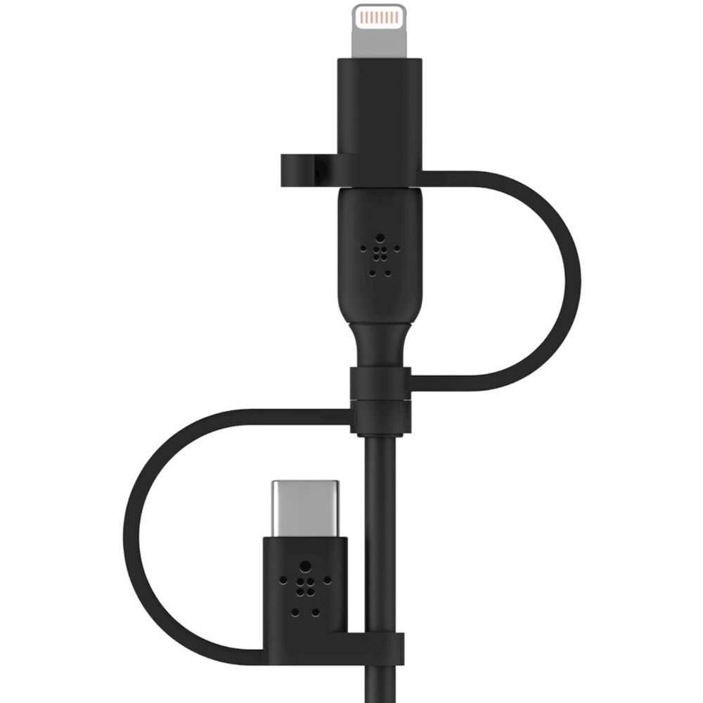 Belkin 1 m USB-A to Lightning cable, black, for charging and syncing Apple devices — view 3