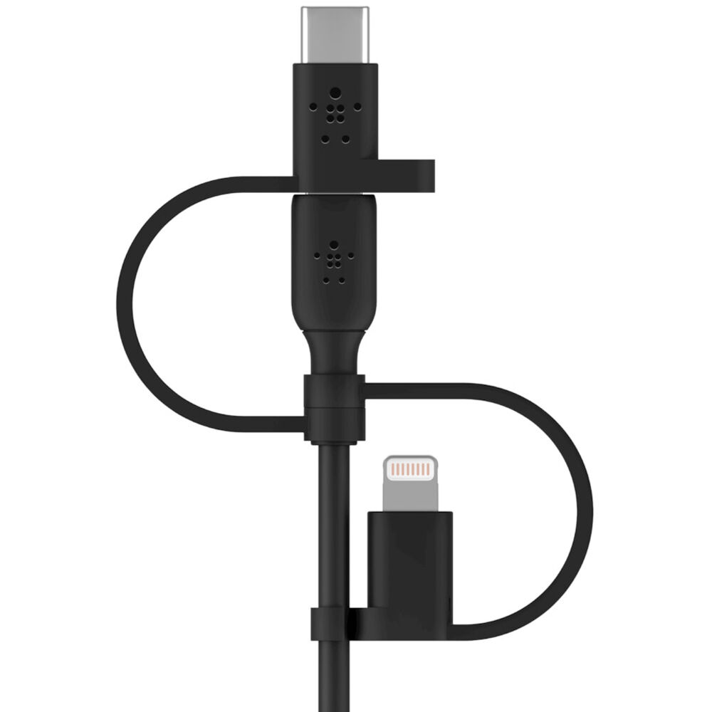 Belkin 1 m USB-A to Lightning cable, black, for charging and syncing Apple devices — view 4