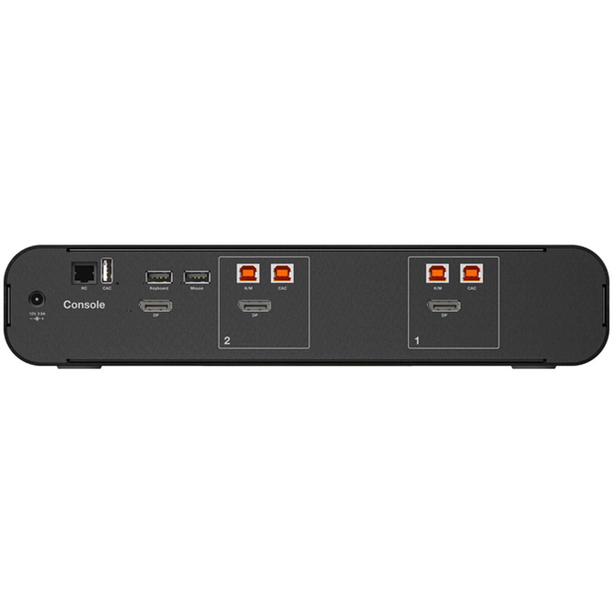 Belkin 2-port secure KVM switch with CAC support for controlled dual-system access — view 4