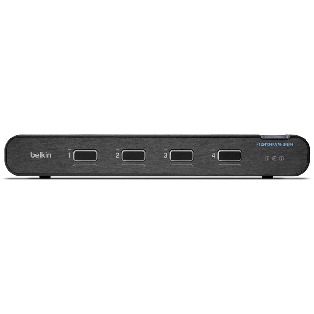 Belkin 4-port secure KVM switch with 1-head DisplayPort and HDMI support, no CAC — view 3