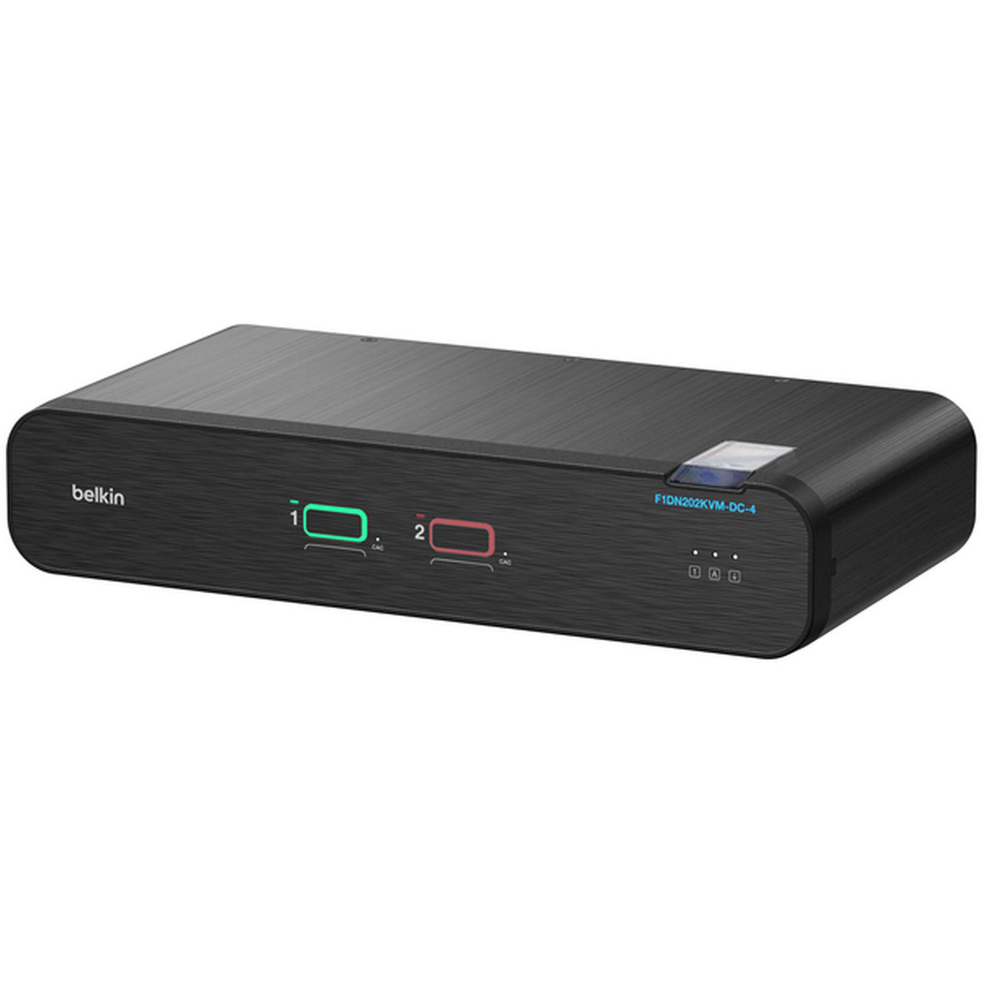 Belkin 2-port dual-head secure KVM switch with CAC support for controlled-access workstations — view 3