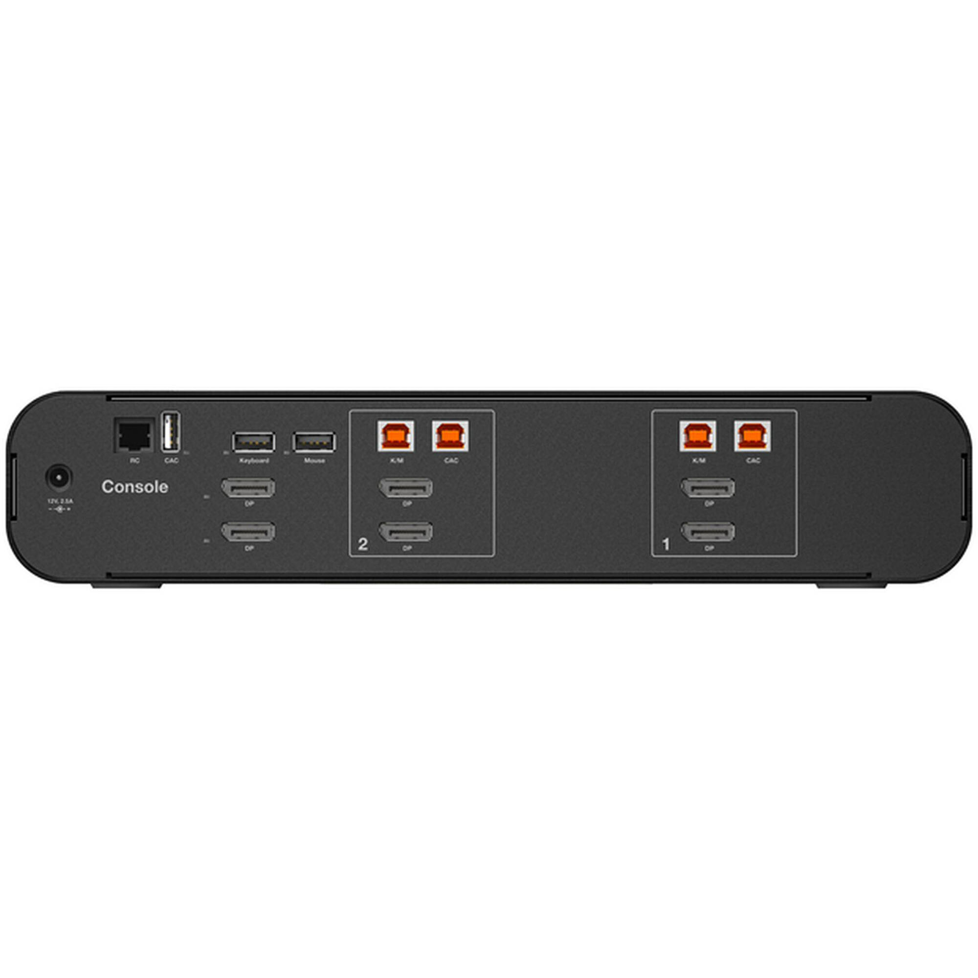 Belkin 2-port dual-head secure KVM switch with CAC support for controlled-access workstations — view 4