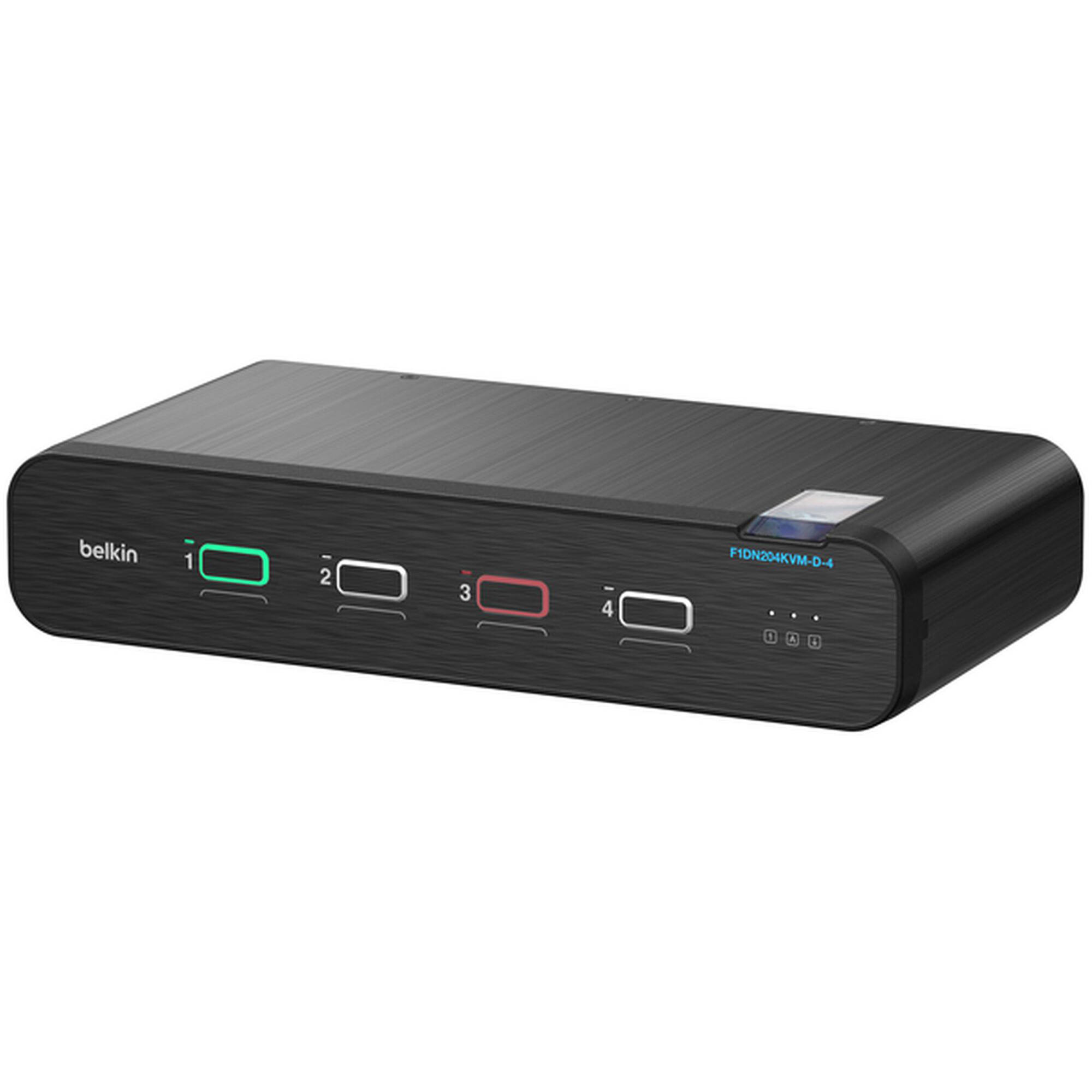 Belkin 4-port dual-head secure KVM switch without CAC for enterprise access control — view 3