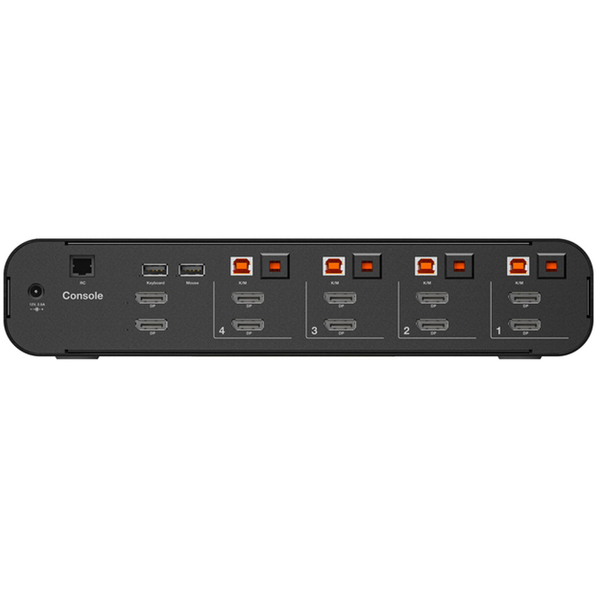 Belkin 4-port dual-head secure KVM switch without CAC for enterprise access control — view 4