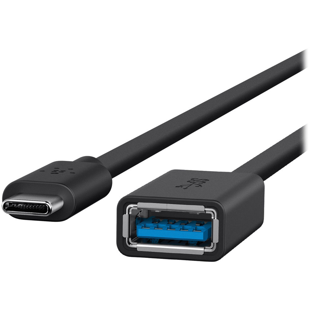 USB 3.0 USBC to USBA Adptr Blk — view 4