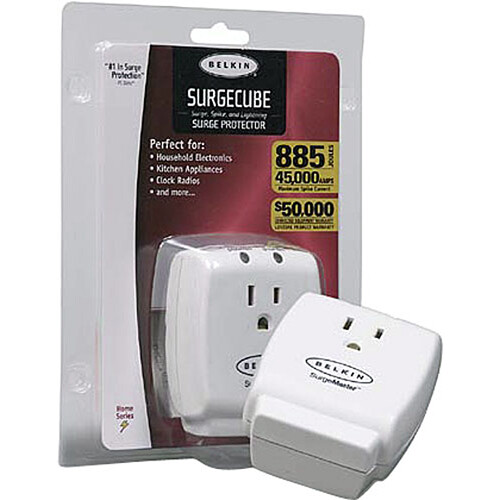 Belkin SurgeCube 1-outlet wall-mount surge protector in compact cube form factor — view 6