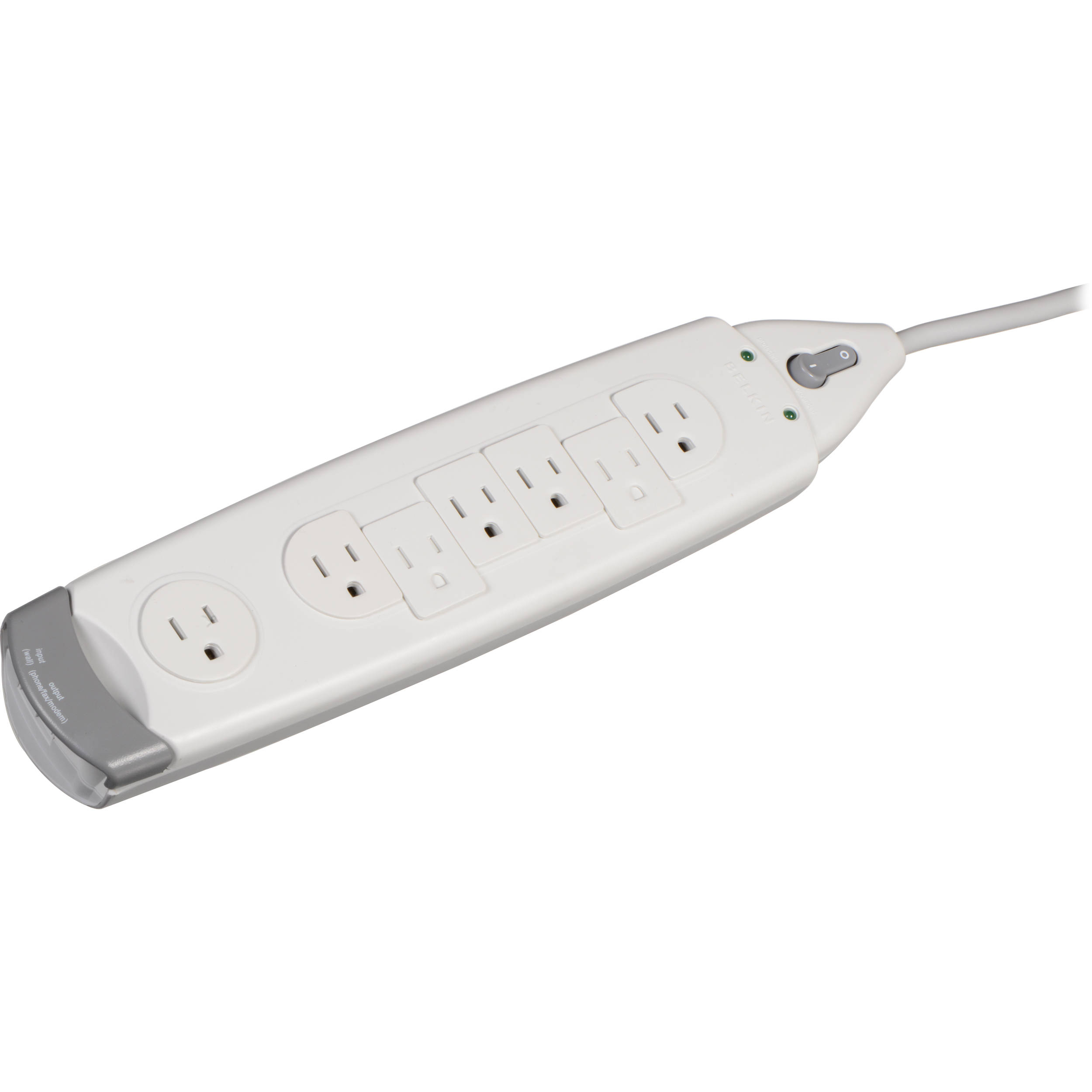 Belkin Home Series 7-outlet surge protector with 6 ft cord and 1,045 joules of protection — view 2