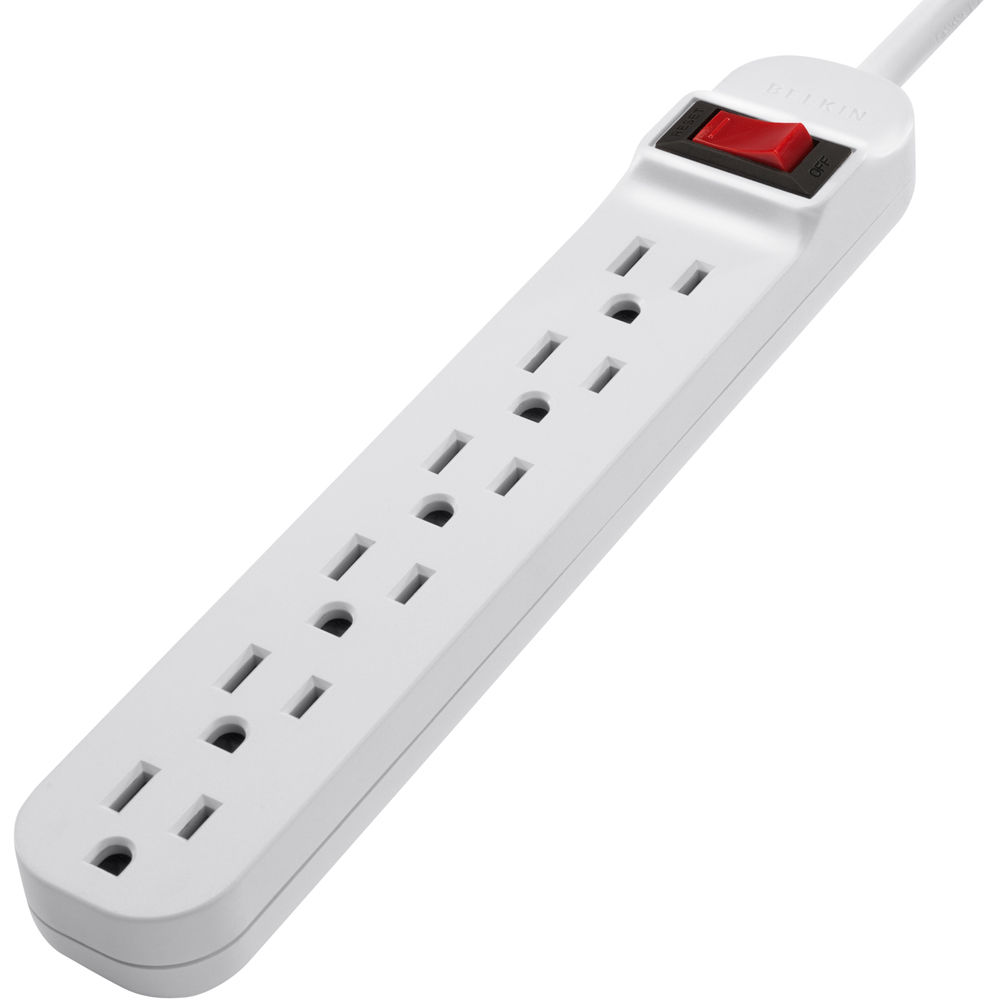 6 Outlet Plastic Power Strip — view 2