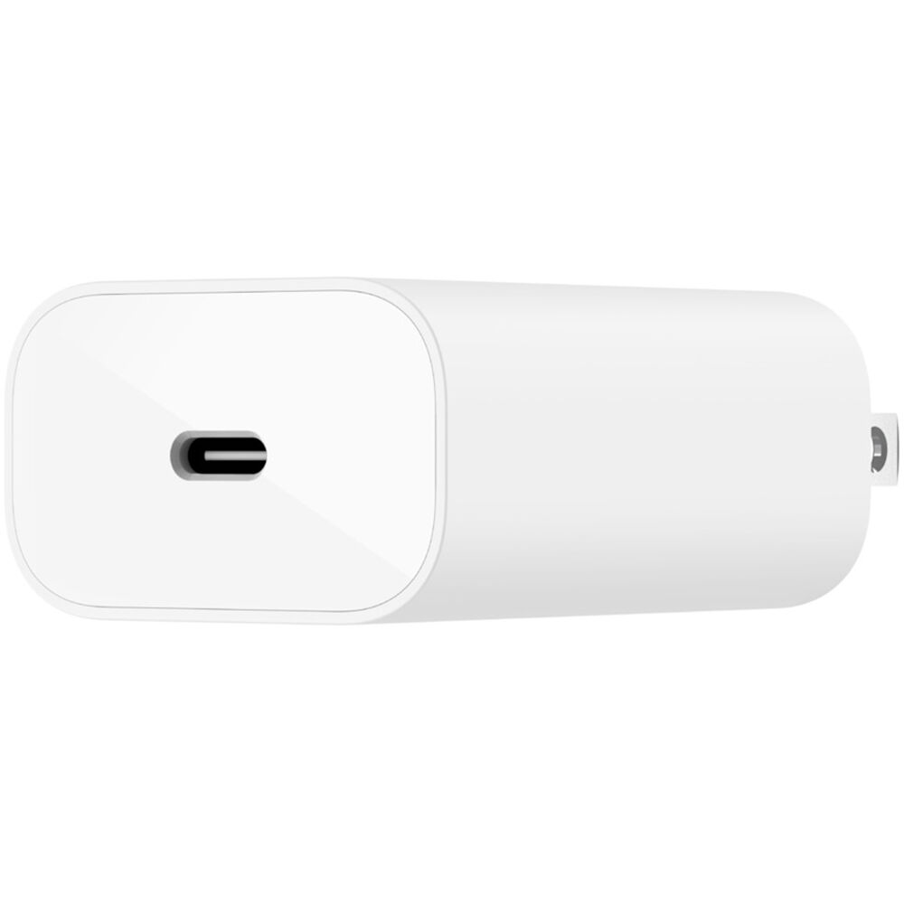 Belkin white 25 W USB-C wall charger with PPS and single port — view 2