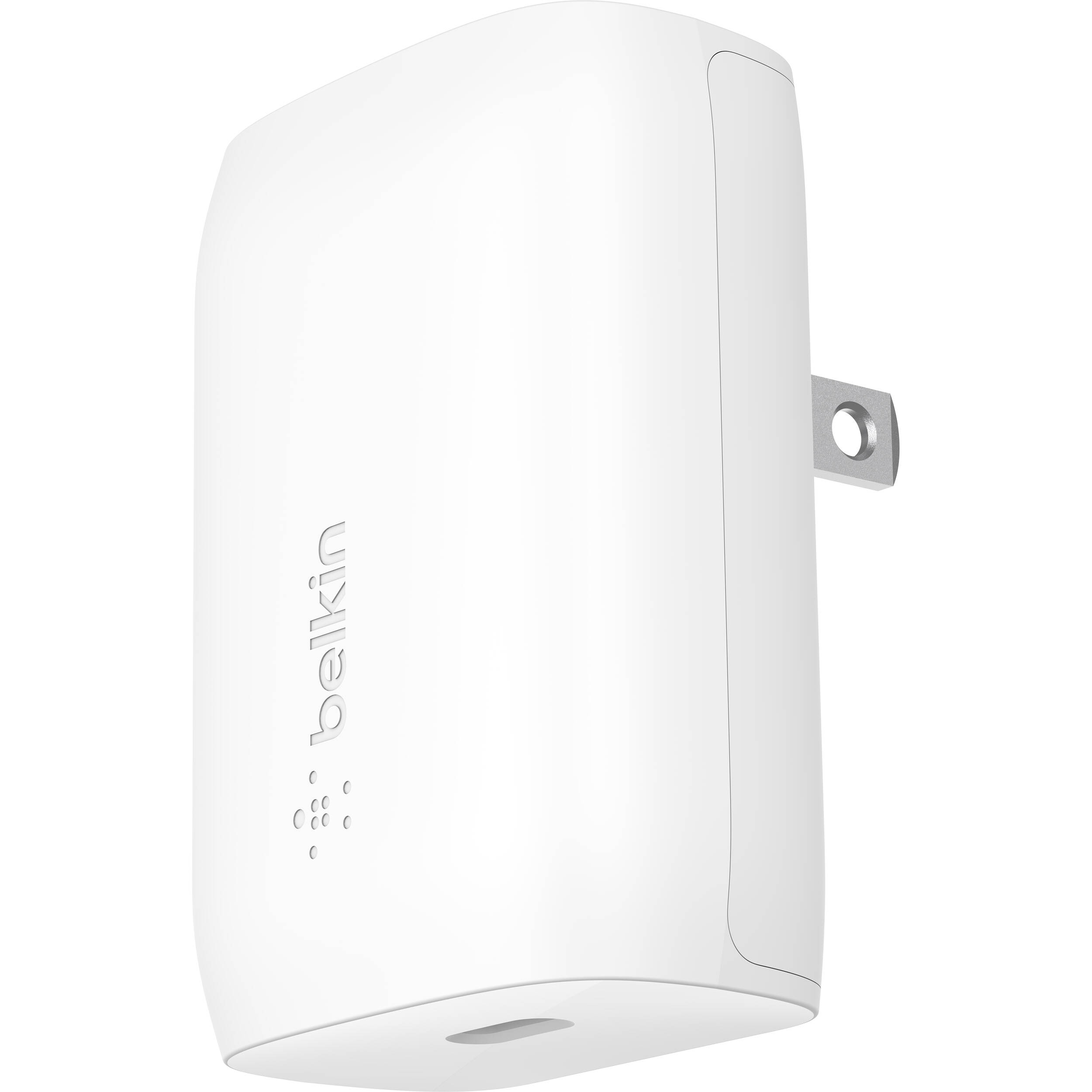 Belkin 30 W PPS USB-C wall charger in white with included 1 m USB-C to USB-C cable — view 2