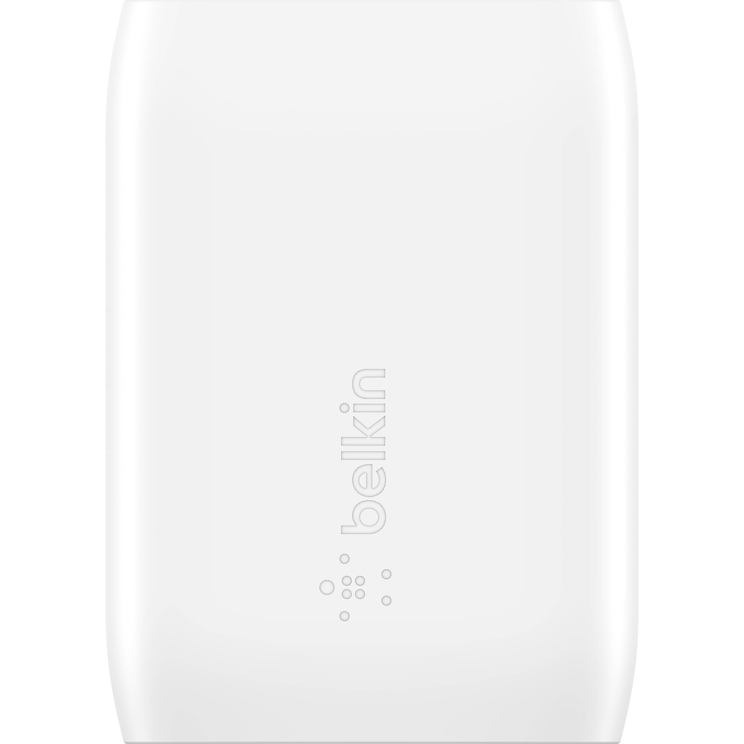 Belkin 30 W PPS USB-C wall charger in white with included 1 m USB-C to USB-C cable — view 3