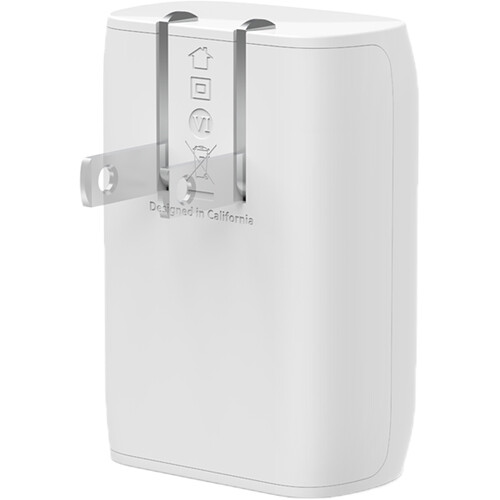 Belkin white 30 W USB-C PPS wall charger with single port — view 2