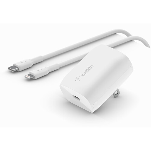 Belkin 20W USB-C PPS wall charger with included cable, compact single-port design — view 4