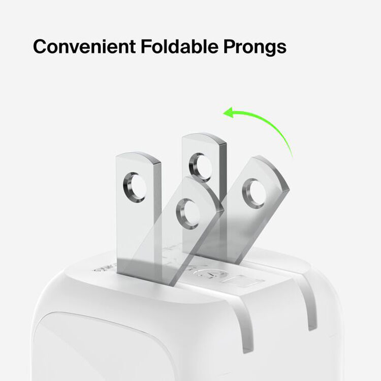 Belkin 20W USB-C wall charger in compact cube design, white — view 5