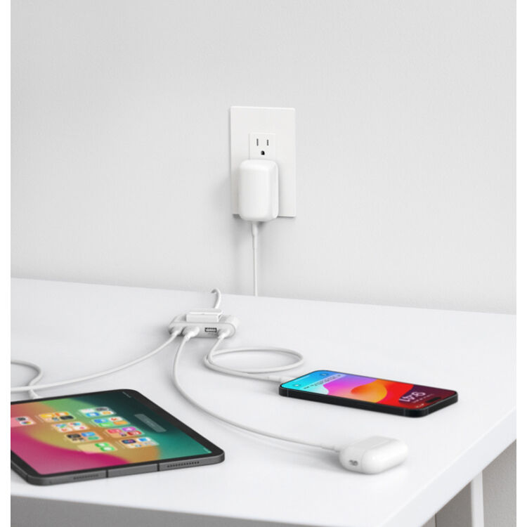 Belkin 42 W PPS USB-C wall charger in white with single USB-C port — view 7