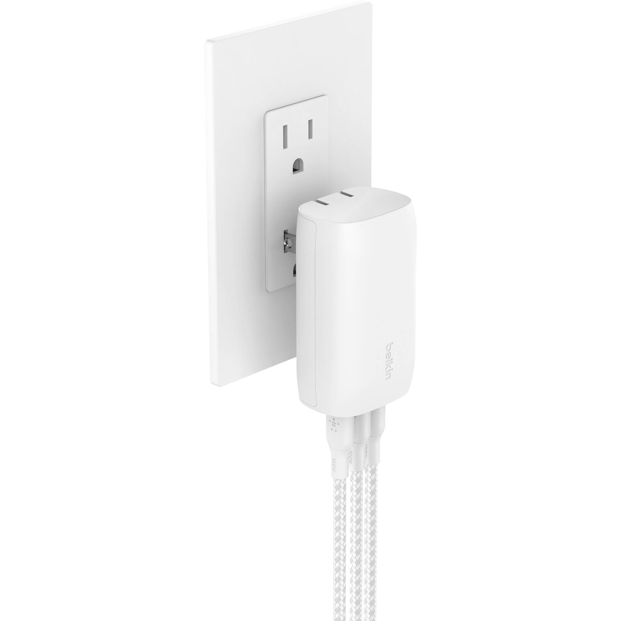 Belkin WCC002DQWH 67W USB-C wall charger with PPS, compact single-port power adapter — view 5