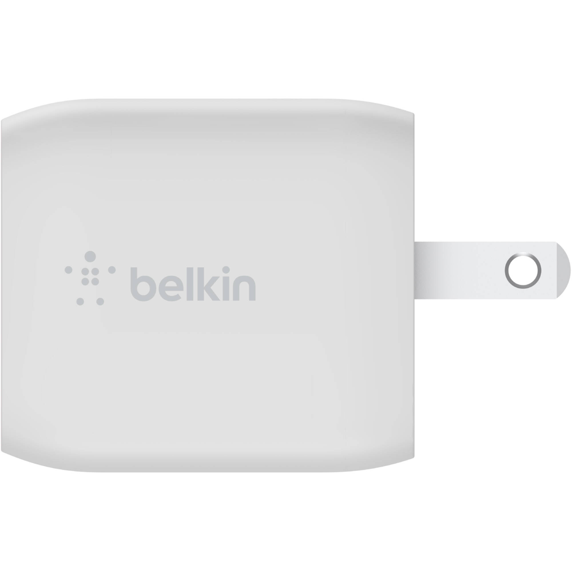 Belkin 45W dual USB-C GaN wall charger with 2 m USB-C to USB-C cable, white — view 4