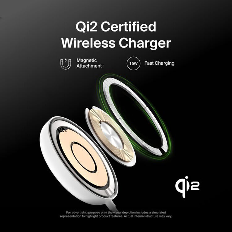 QI2 15W MID-TIER SINGLE PUCK, PSU, WHITE — view 10