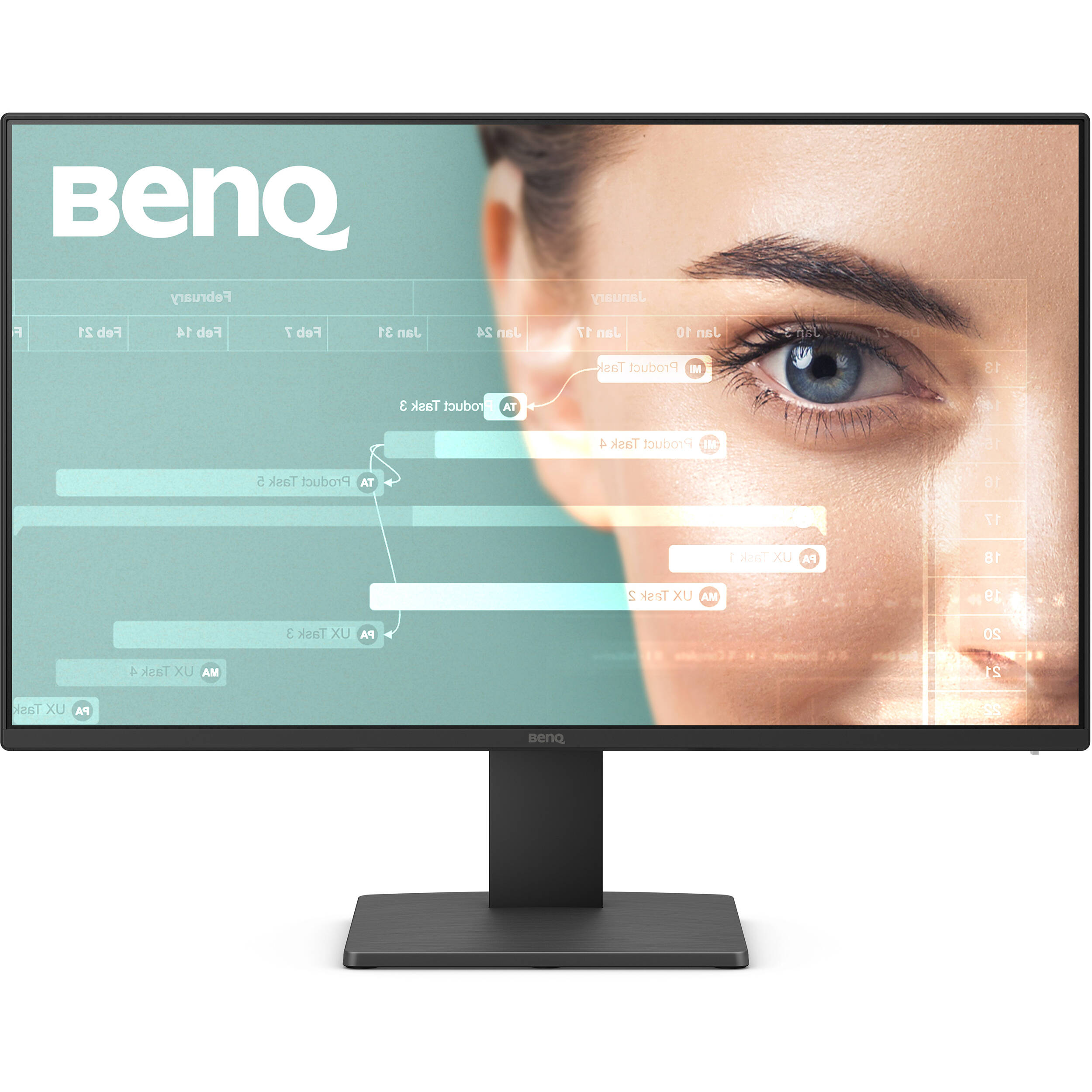 BenQ GW2491 24-inch IPS monitor with Full HD resolution and 100 Hz refresh rate — view 2