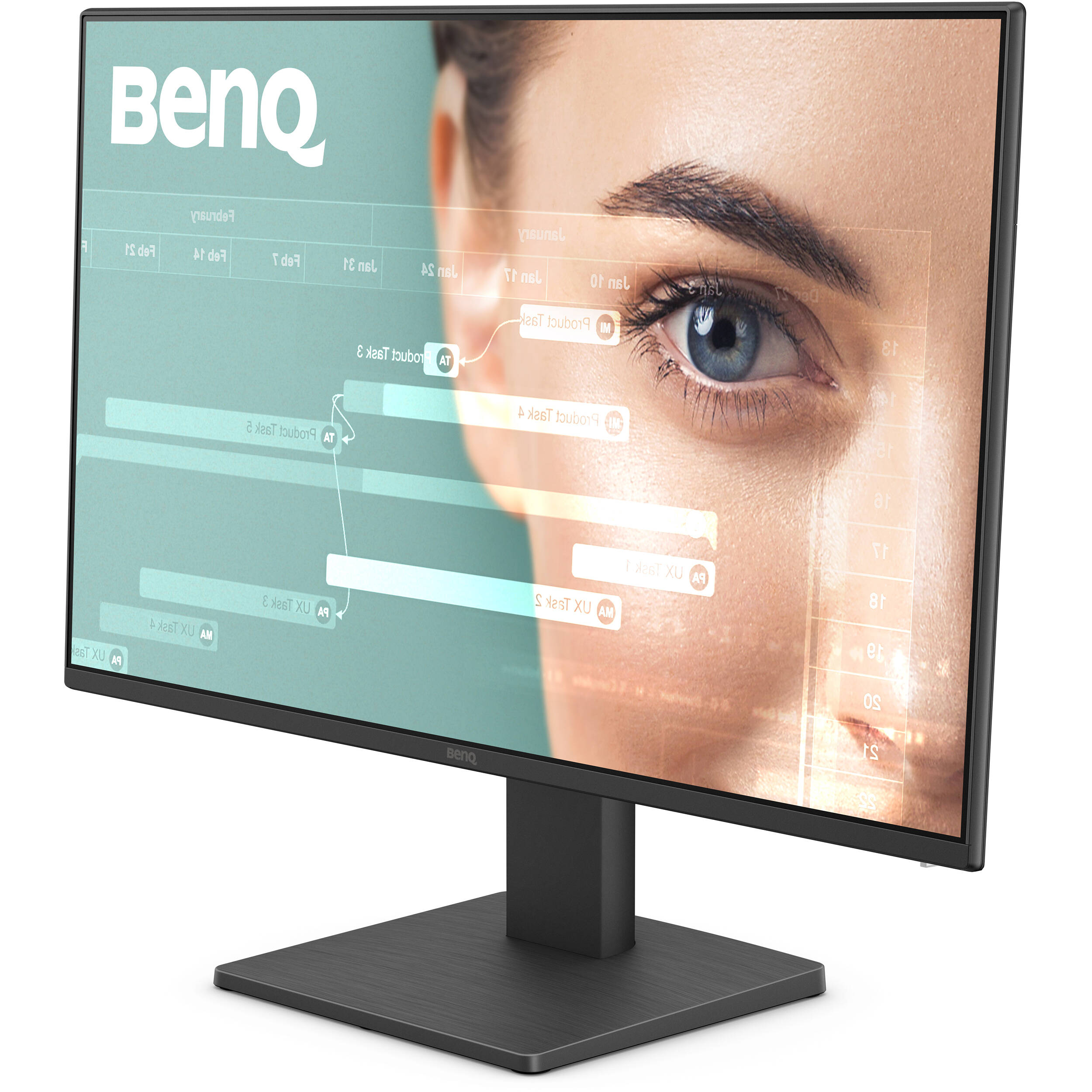 BenQ GW2491 24-inch IPS monitor with Full HD resolution and 100 Hz refresh rate — view 3