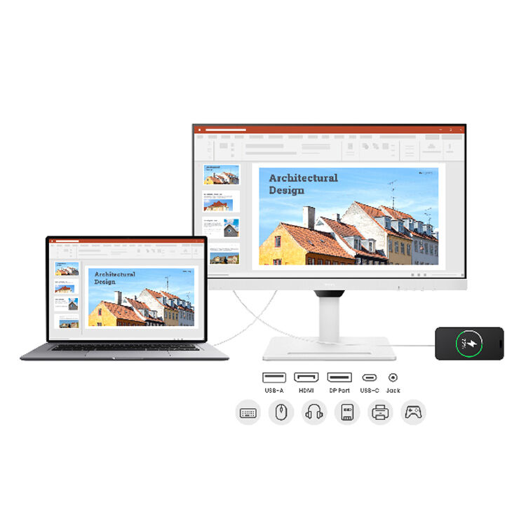 BenQ GW2790QT 27-inch white IPS QHD monitor with 75 Hz refresh rate — view 11