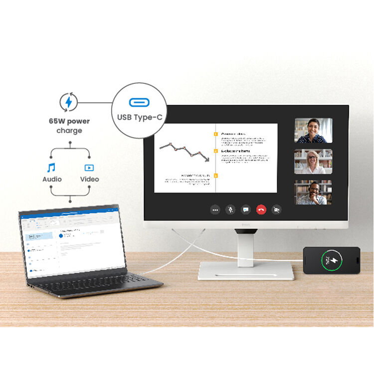 BenQ GW2790QT 27-inch white IPS QHD monitor with 75 Hz refresh rate — view 12