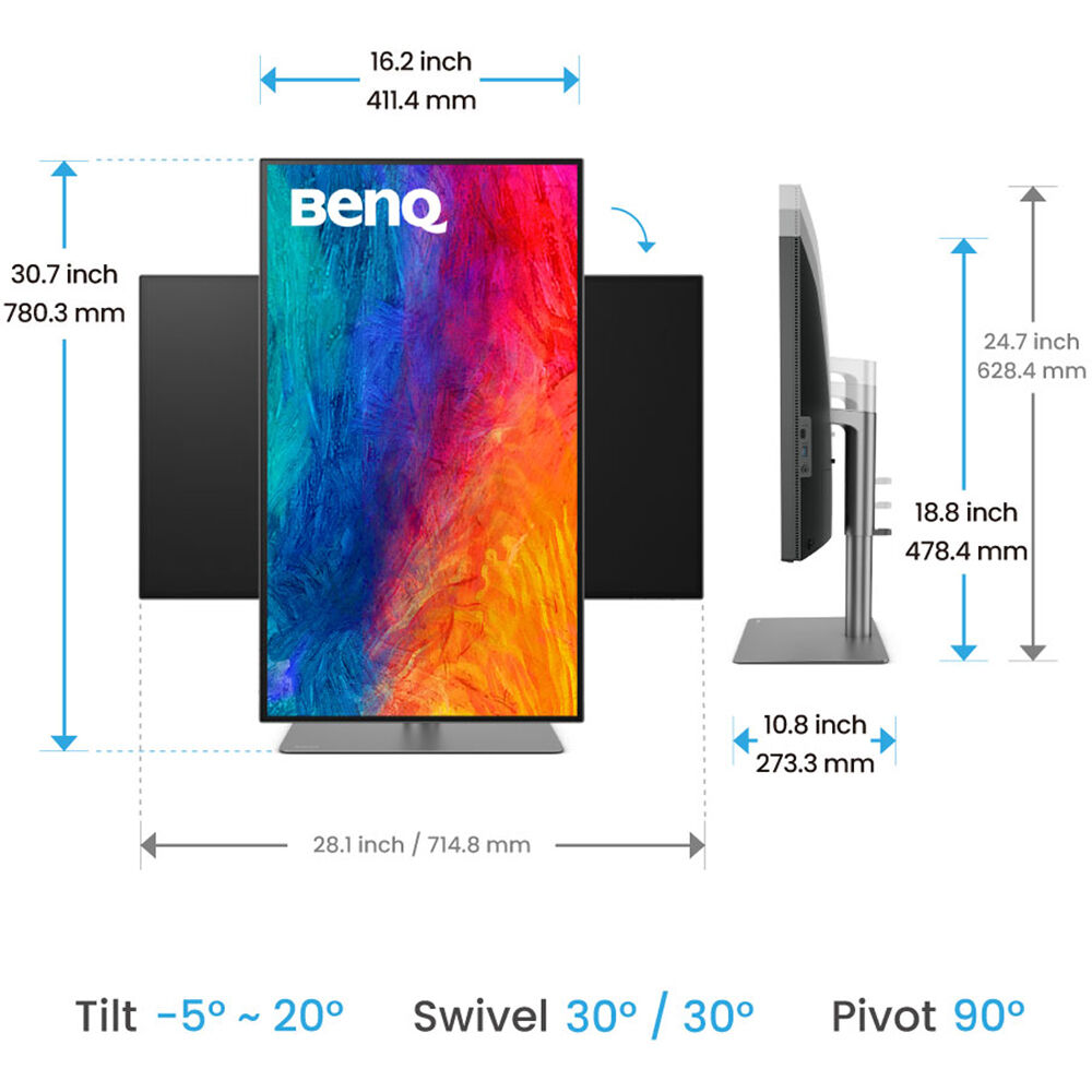 BenQ PD3225U 32-inch 4K IPS monitor for professional desktop productivity — view 11