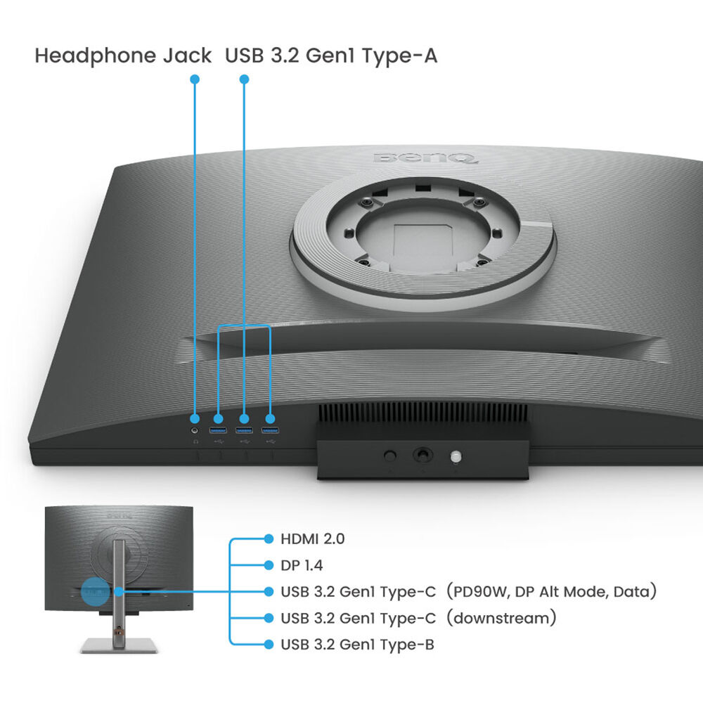 BenQ RD280U 28-inch 4K IPS monitor with 16:9 display and VESA mount support — view 9