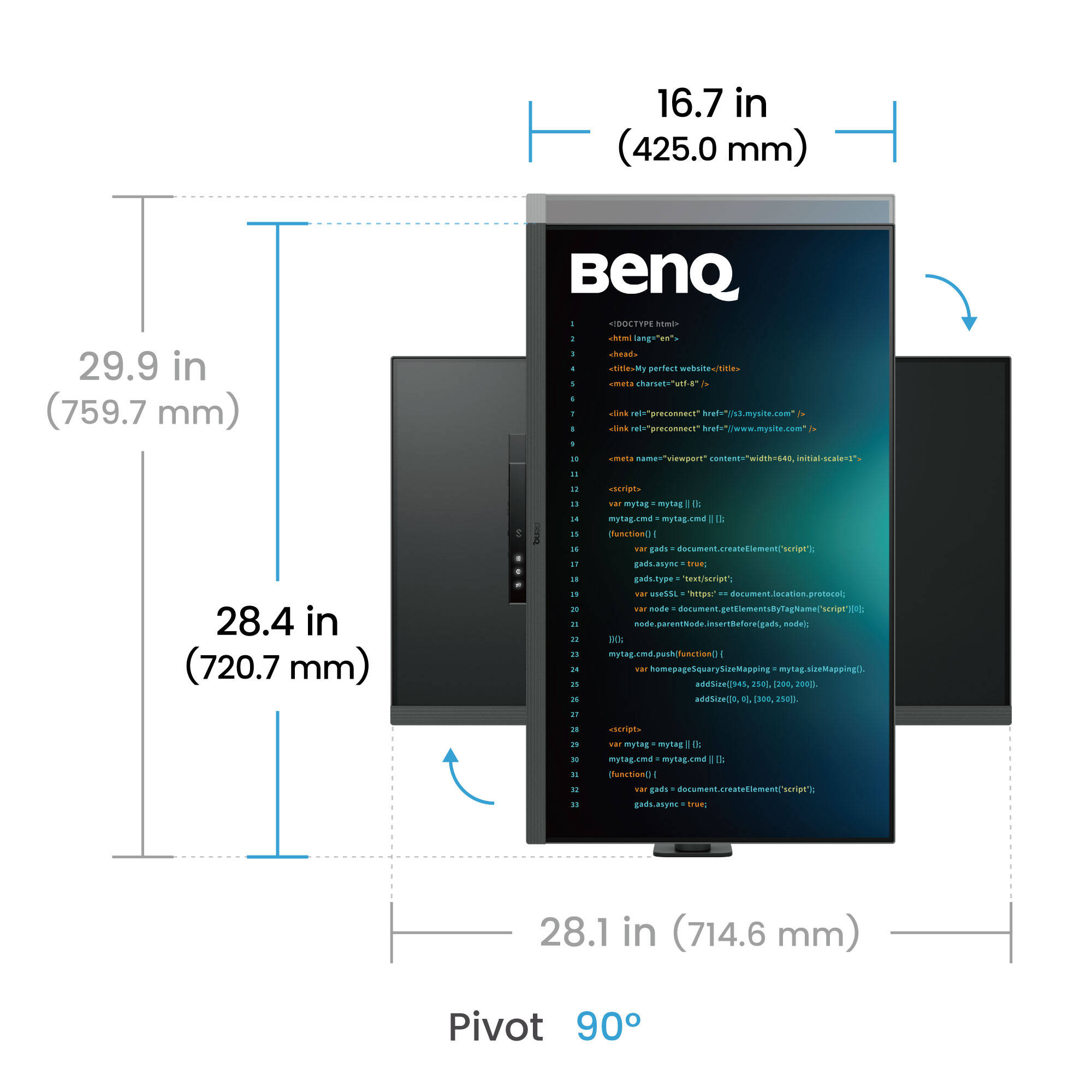 BenQ RD320UA 32-inch 4K IPS monitor with 3,840 x 2,160 resolution — view 23