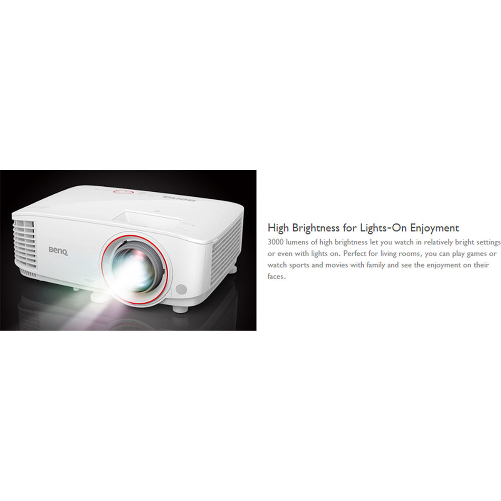 BenQ TH671ST white short throw business projector with 3,000 lumens and 1080p resolution — view 13