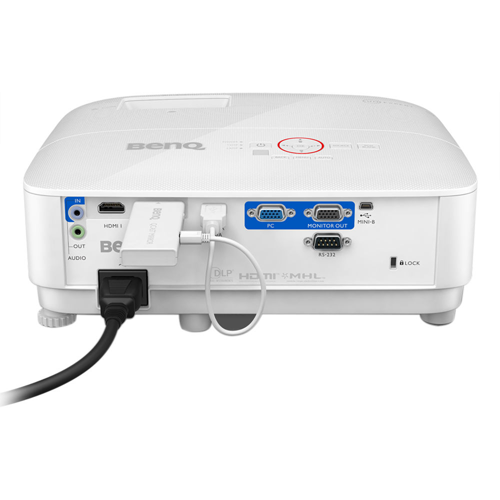 BenQ TH671ST white short throw business projector with 3,000 lumens and 1080p resolution — view 7