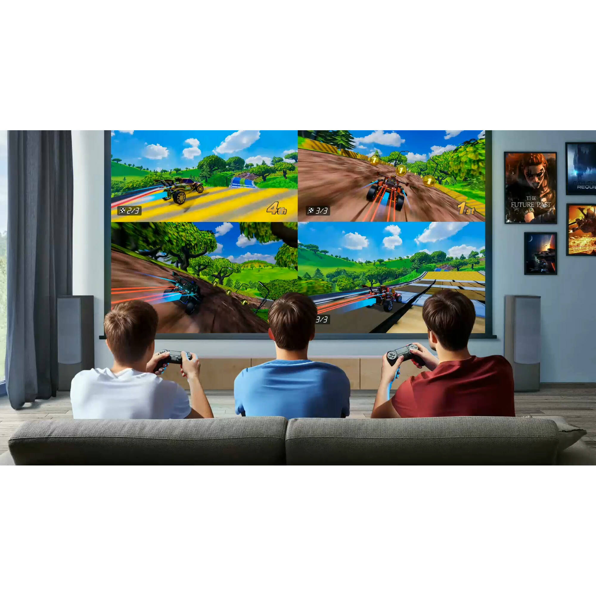 BenQ TK710 4K laser projector with 3,200 lumens for premium large-screen viewing — view 15
