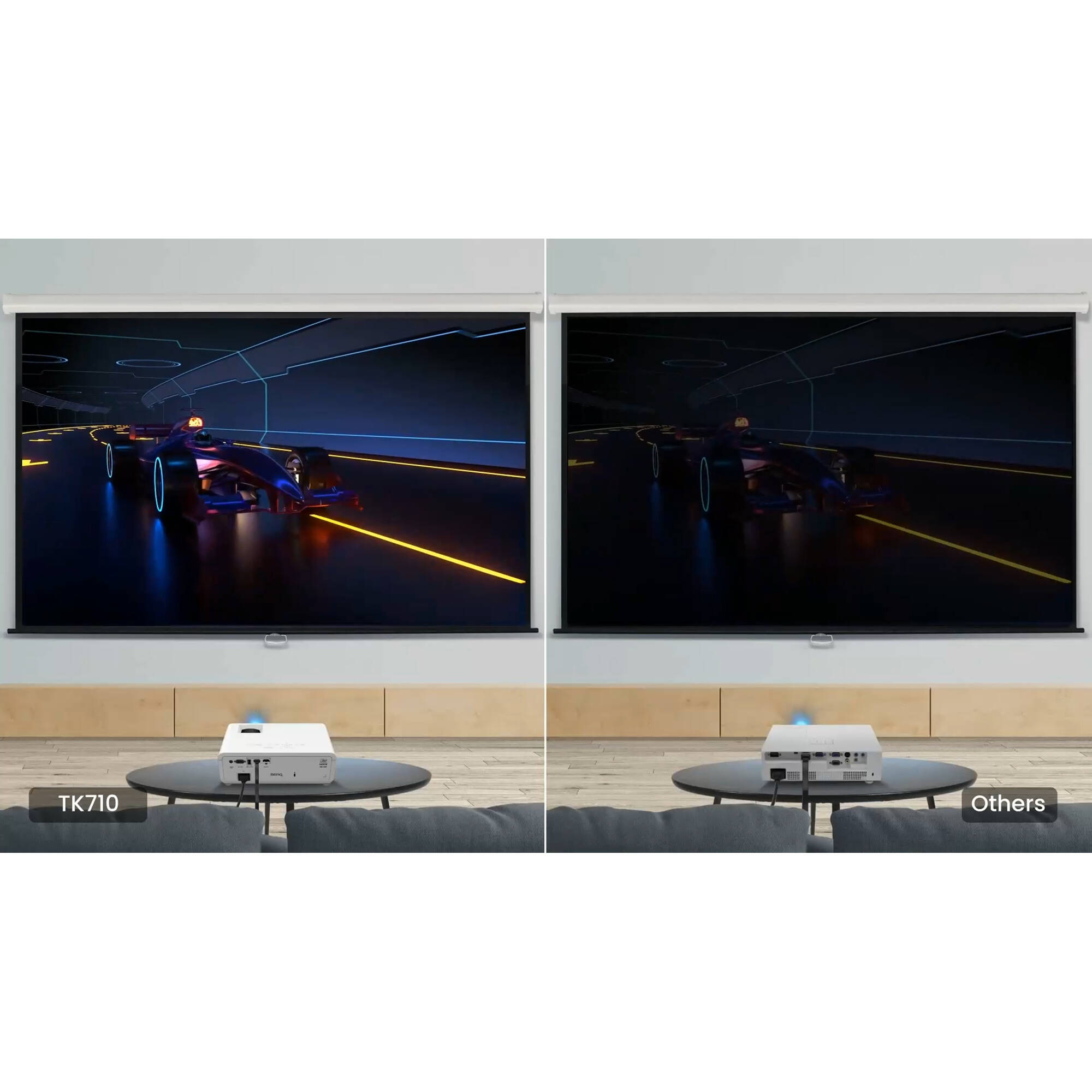 BenQ TK710 4K laser projector with 3,200 lumens for premium large-screen viewing — view 16