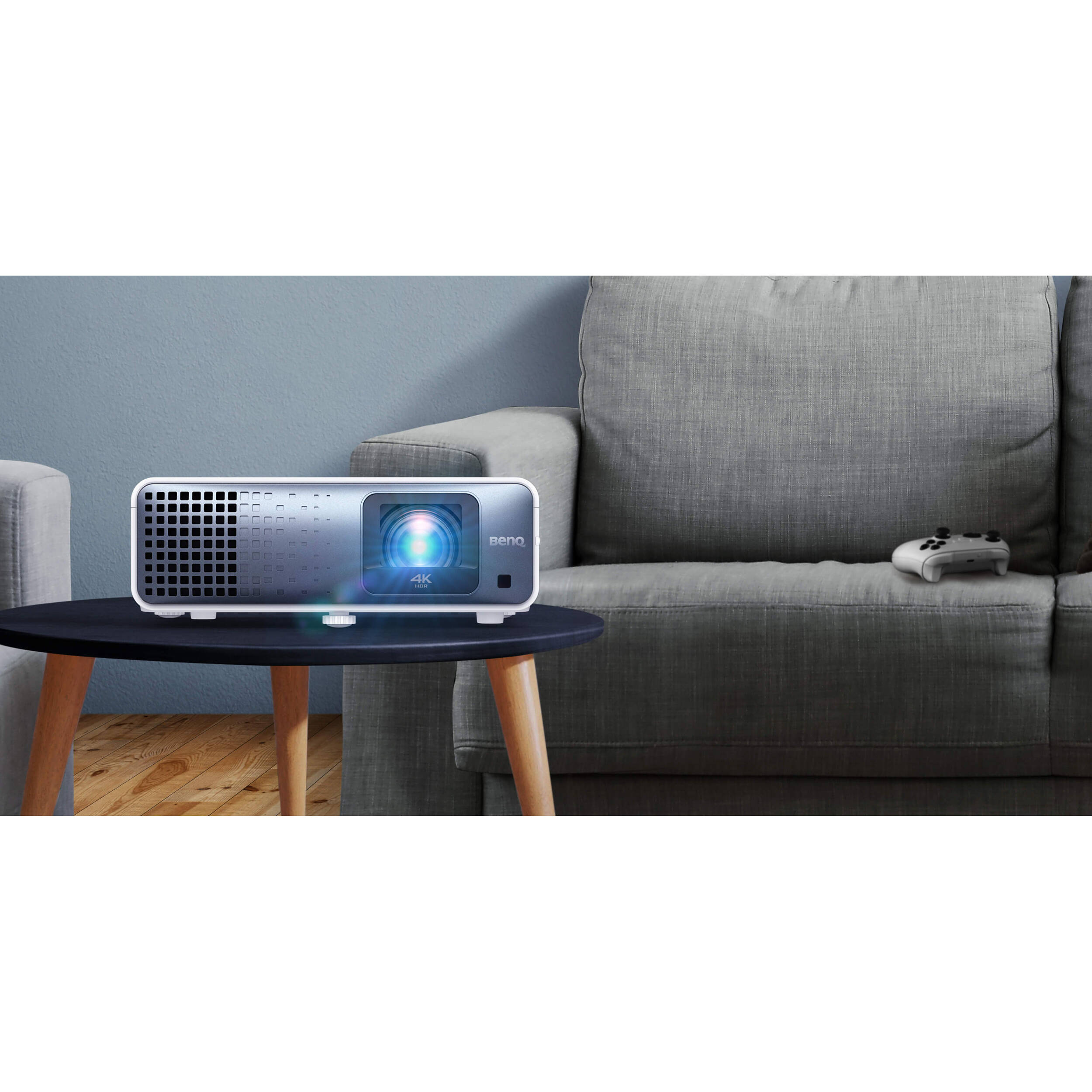 BenQ TK710STI 4K short-throw laser projector in black for bright room installations — view 15
