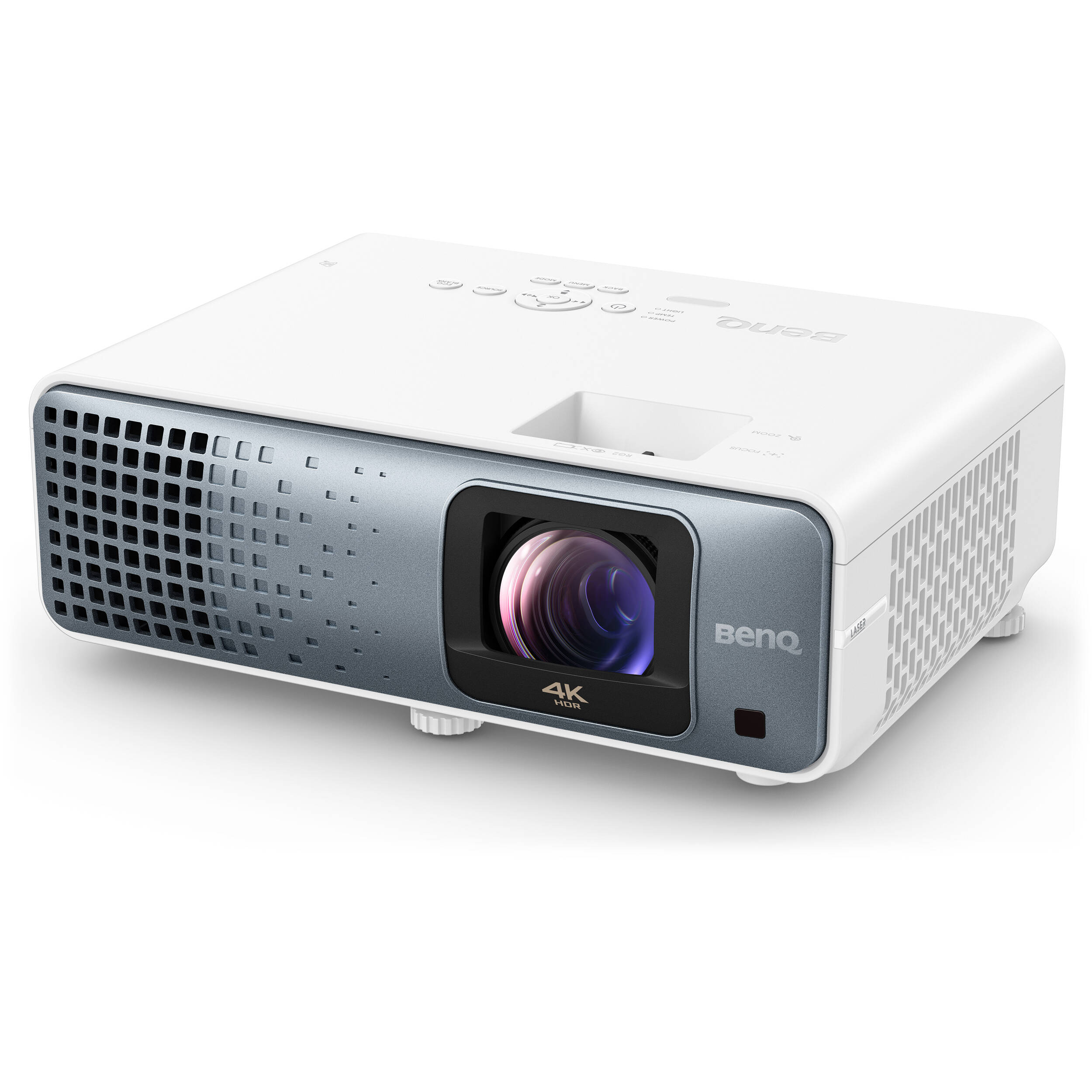 BenQ TK710STI 4K short-throw laser projector in black for bright room installations — view 3