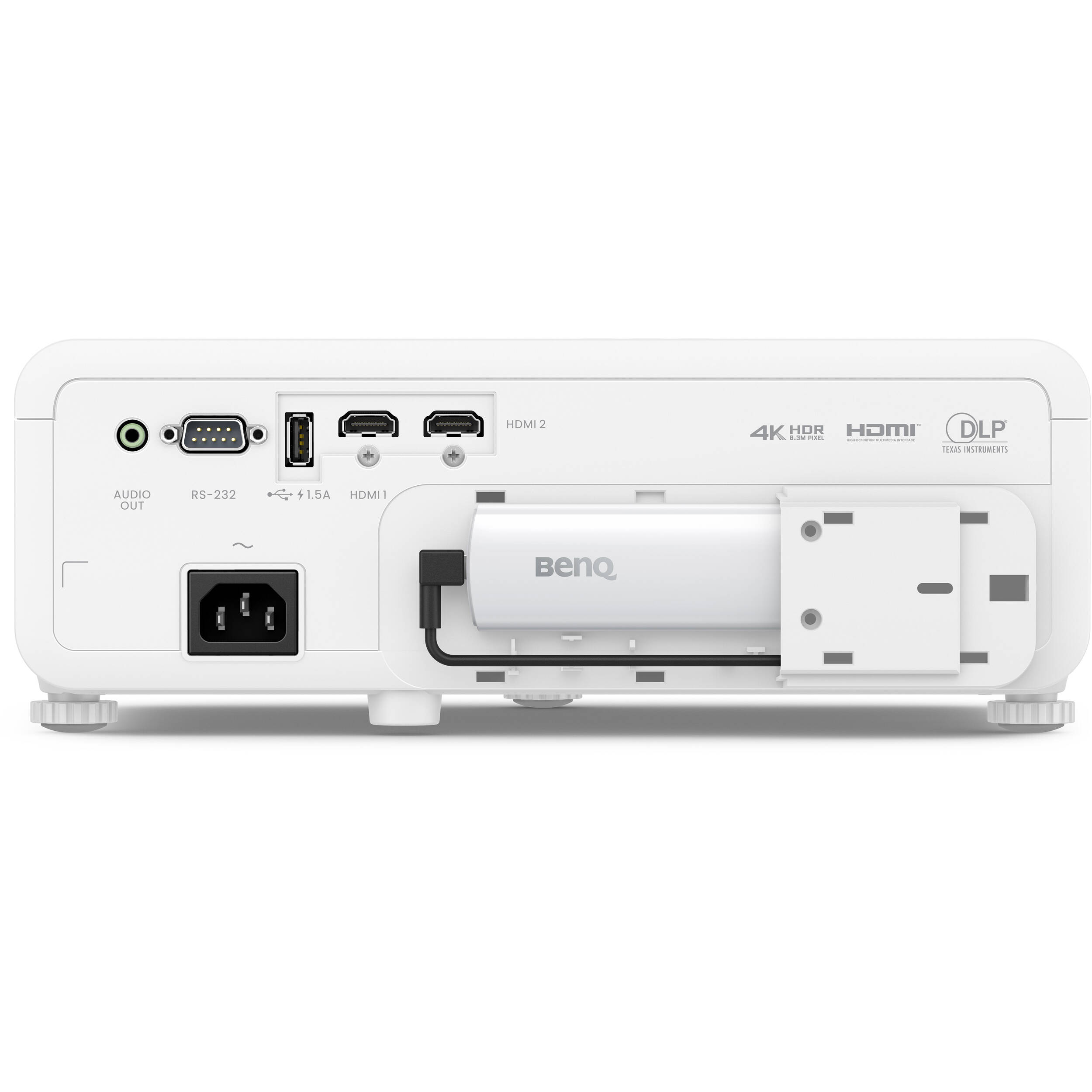 BenQ TK710STI 4K short-throw laser projector in black for bright room installations — view 5