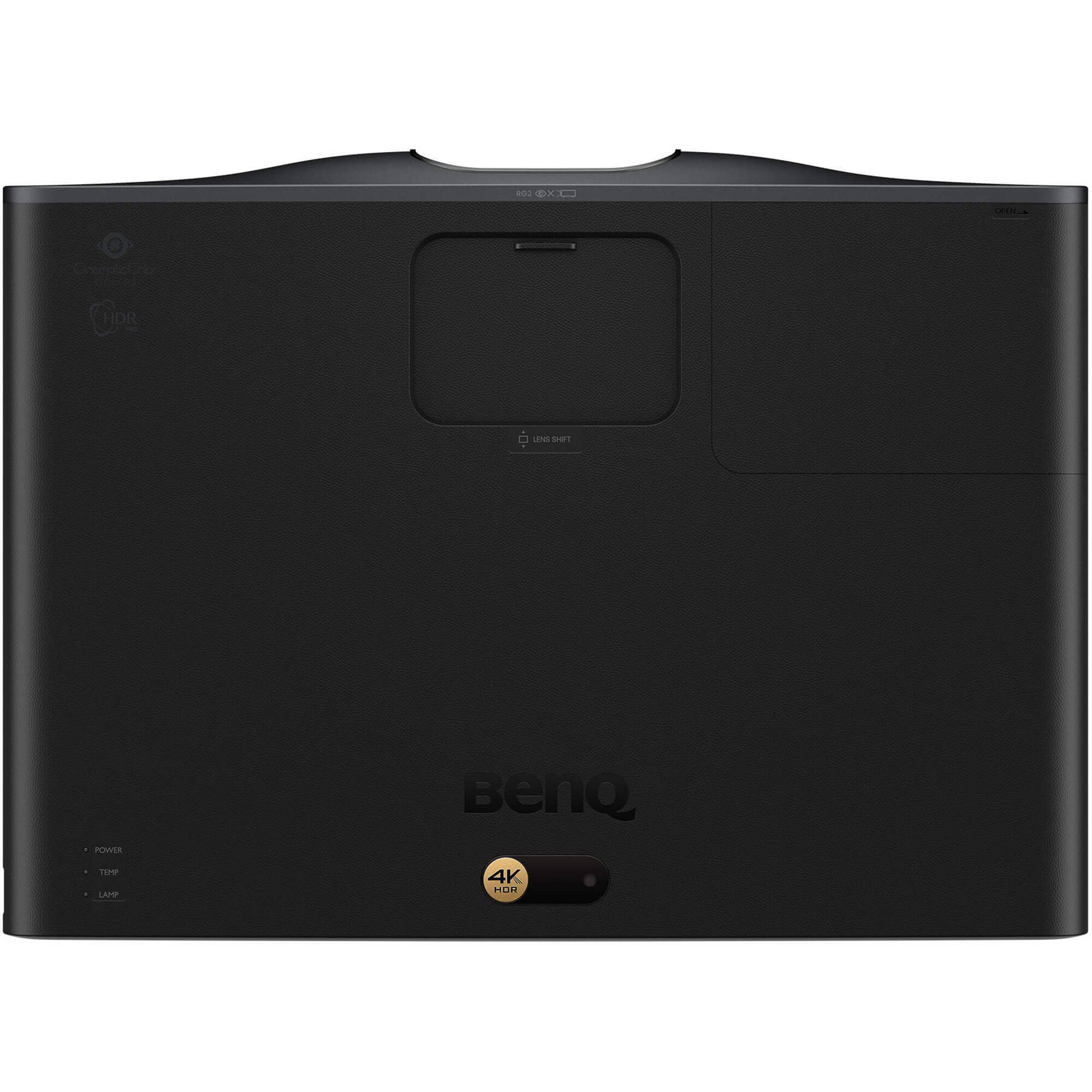 BenQ W2720i 4K LED projector in black with integrated 5 W x 2 speakers — view 3