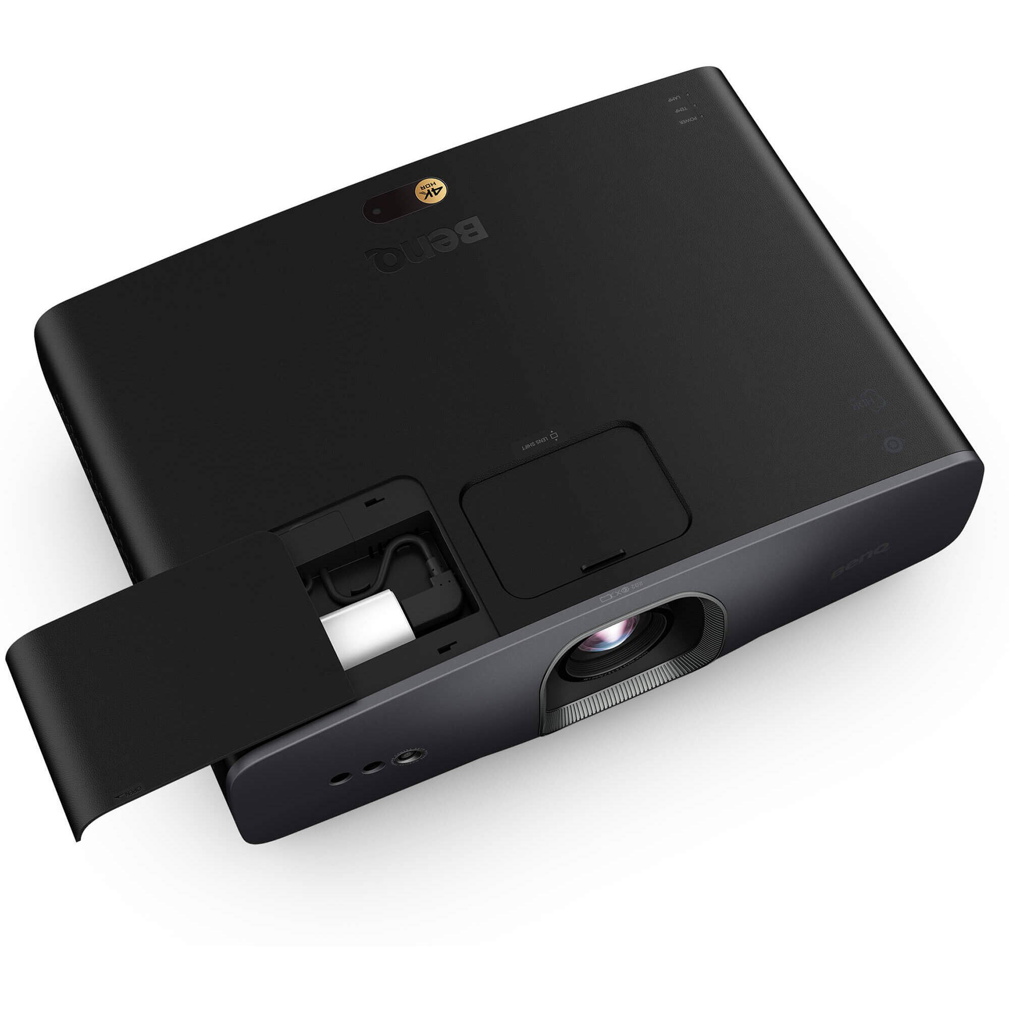 BenQ W2720i 4K LED projector in black with integrated 5 W x 2 speakers — view 4