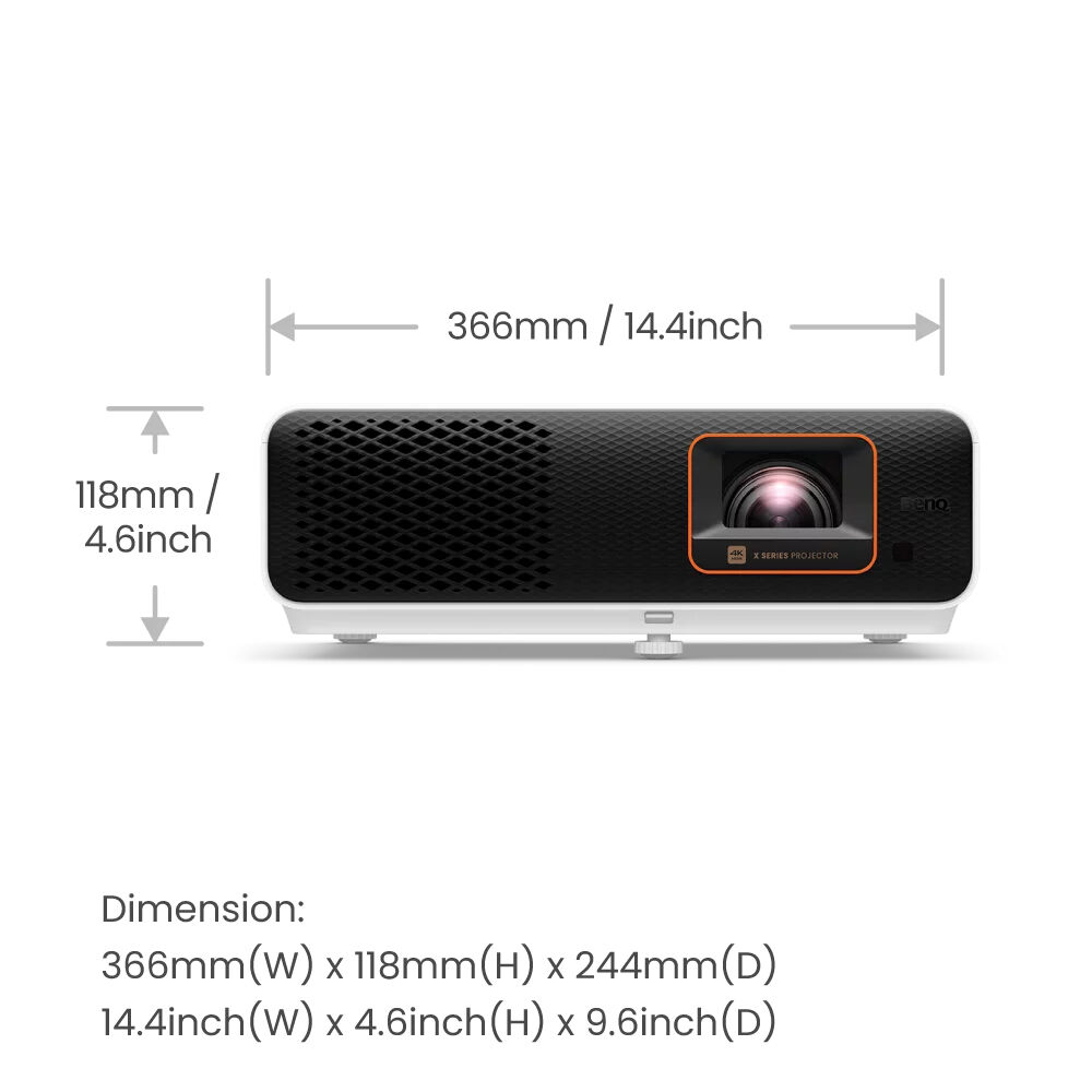 BENQ CDP PROJECTORS BENQ 2200AL 4K H/T PROJECTOR 4K UHD 3840X2160DLP2200ALWHITE — view 7