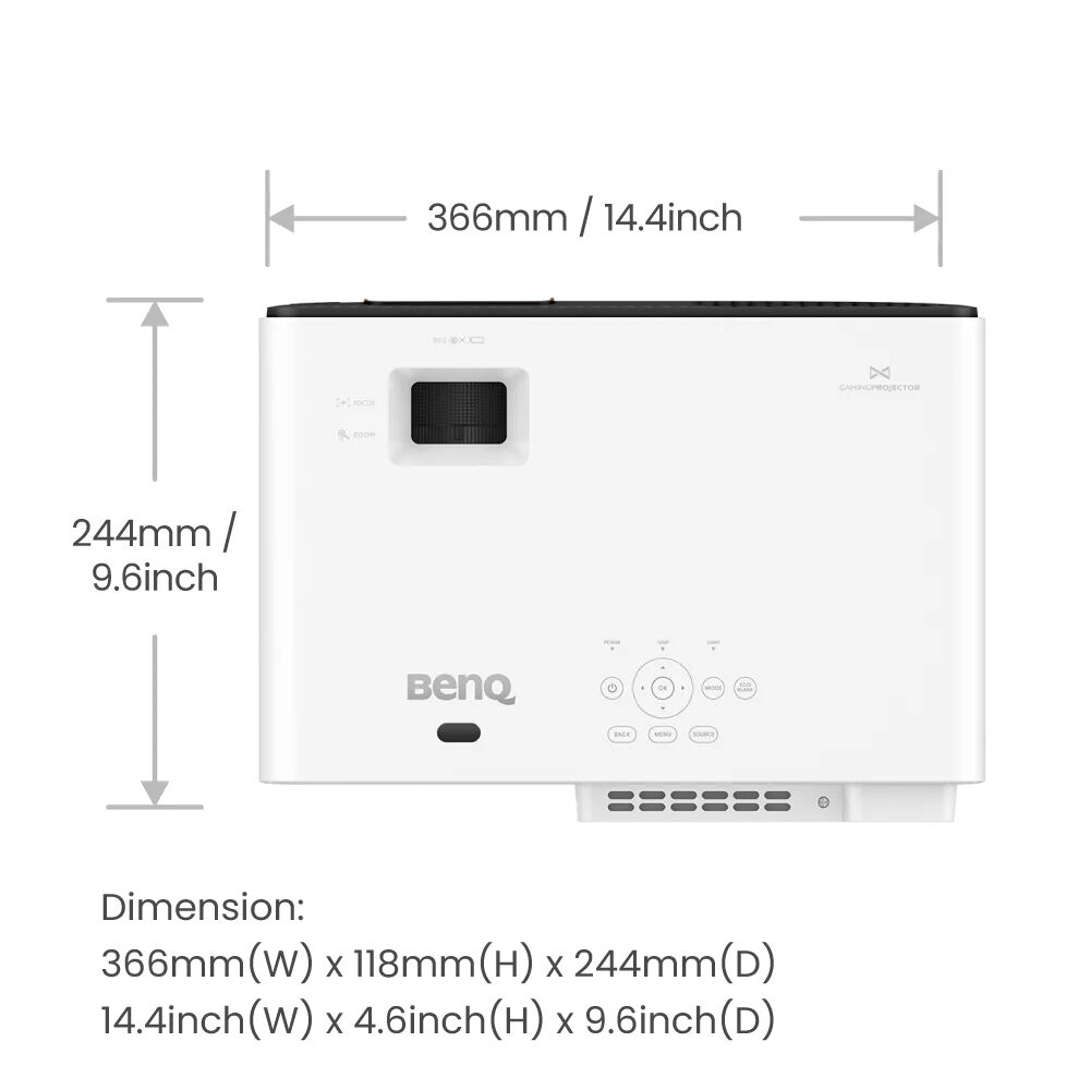 BENQ CDP PROJECTORS BENQ 2200AL 4K H/T PROJECTOR 4K UHD 3840X2160DLP2200ALWHITE — view 8