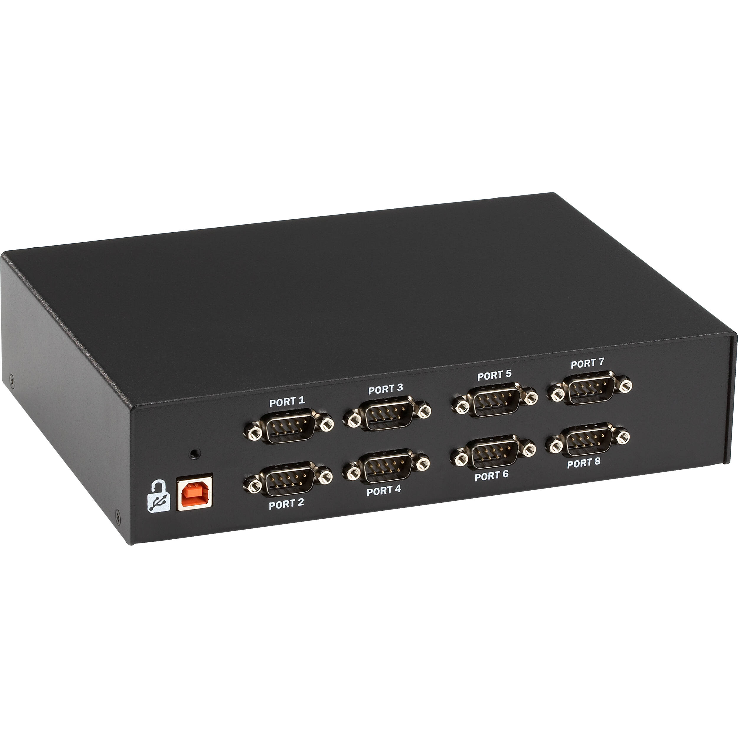 Black Box IC1023A USB to RS-232 converter with 8 DB9 serial ports — view 2