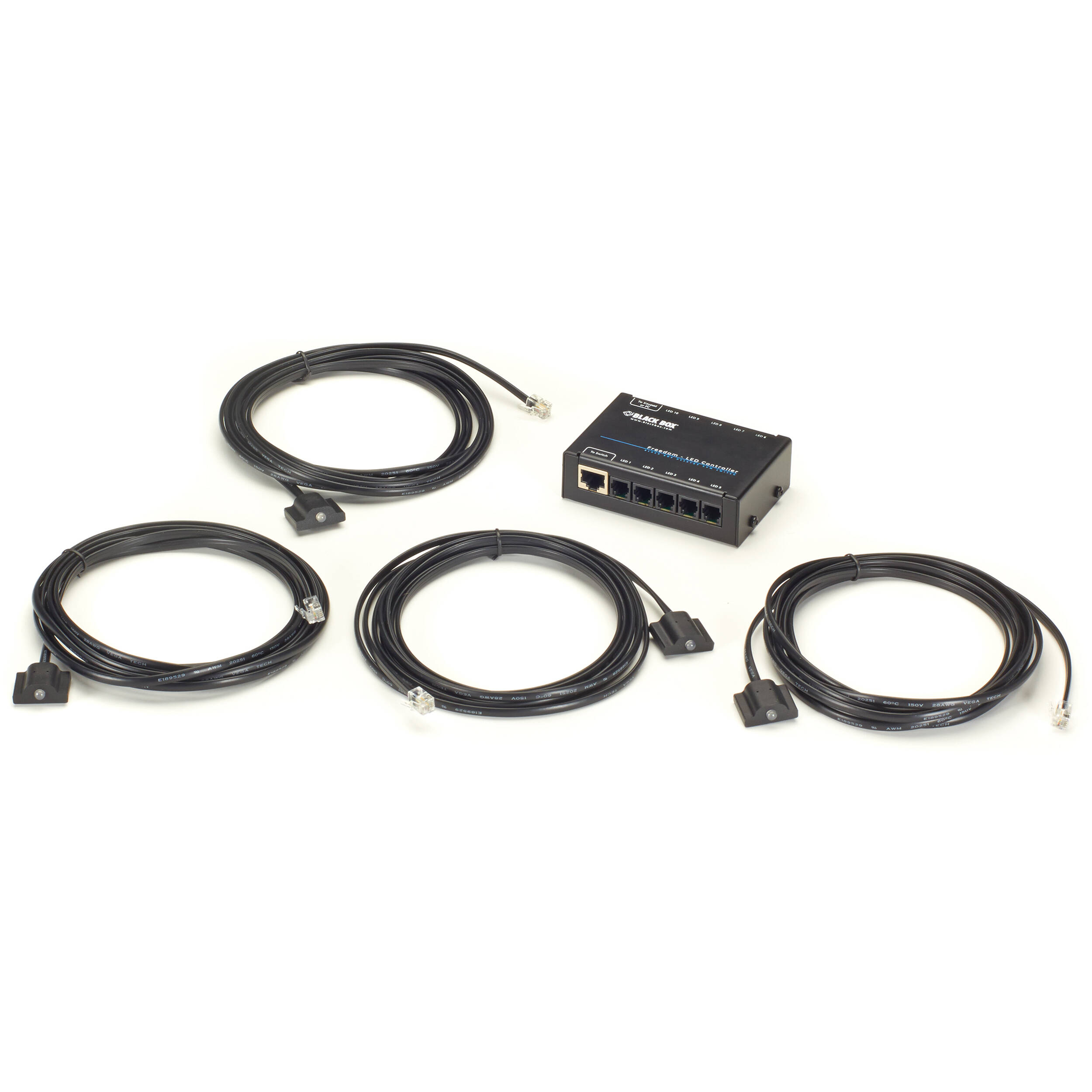 Black Box LED Monitor ID Kit accessory for ServSwitch Freedom multi-computer KVM switching — view 4