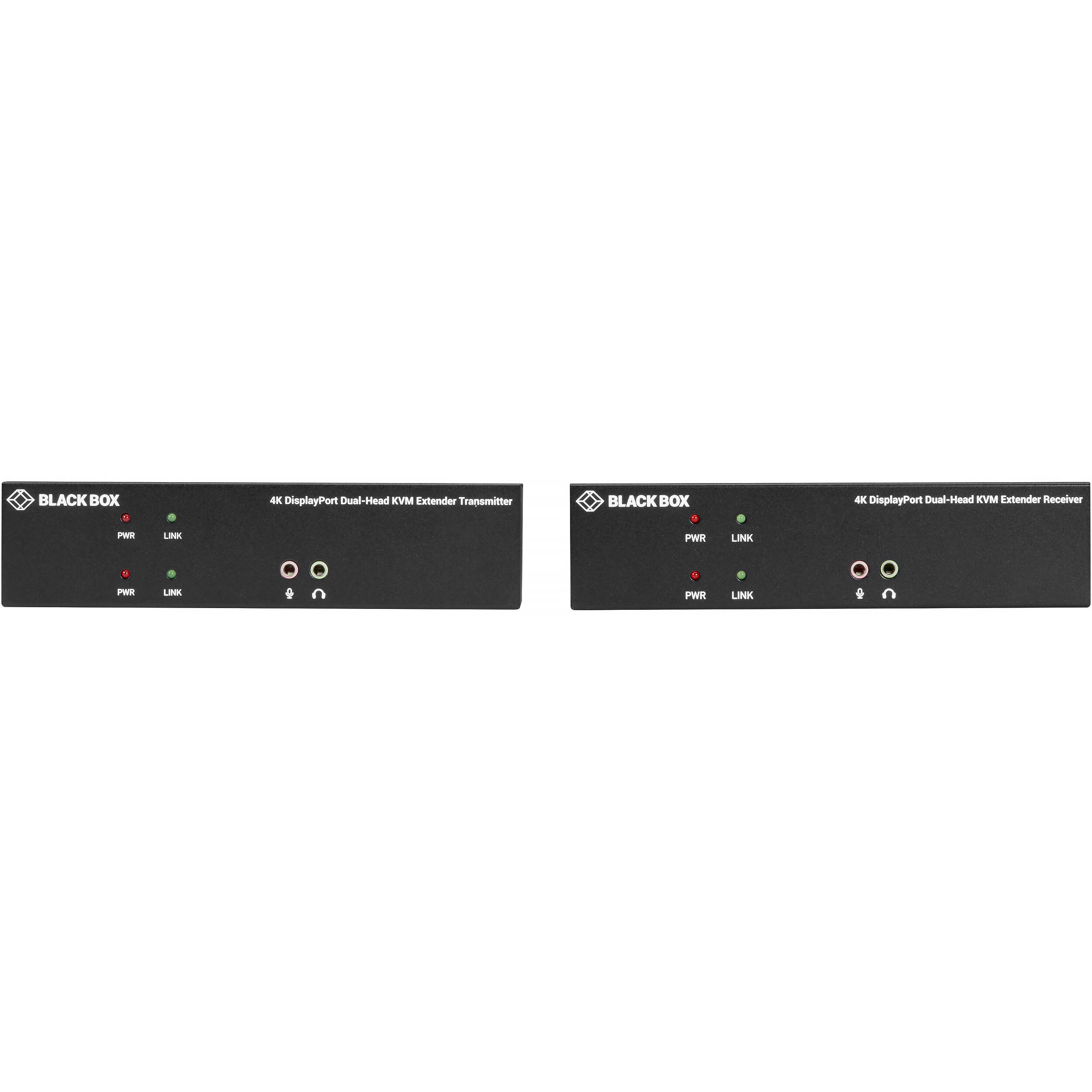 Black Box KVX Series KVXLCDPF-200 DisplayPort fiber KVM extender TX+RX — view 2