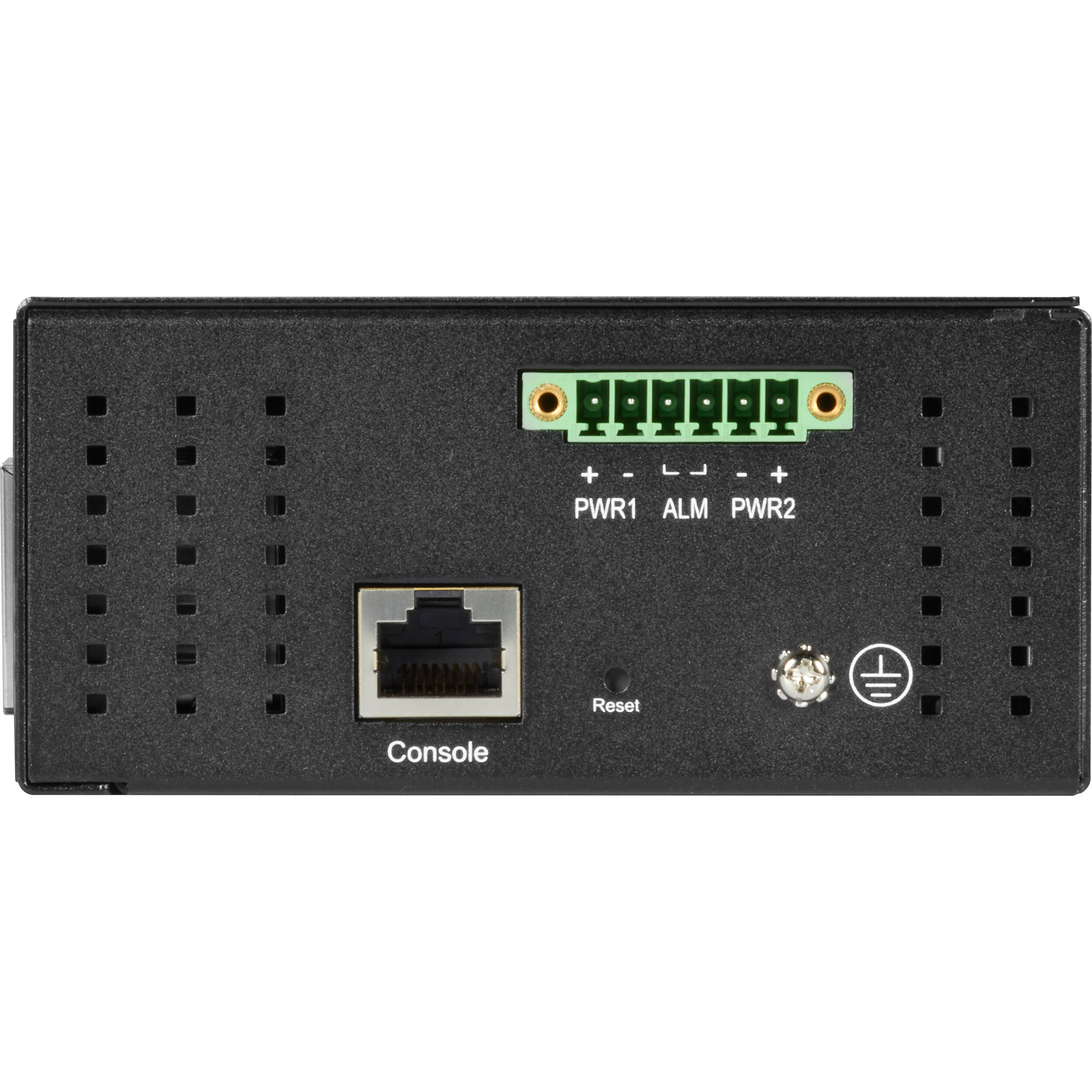 Black Box industrial managed switch with 10 RJ45 ports and 4 SFP slots — view 4